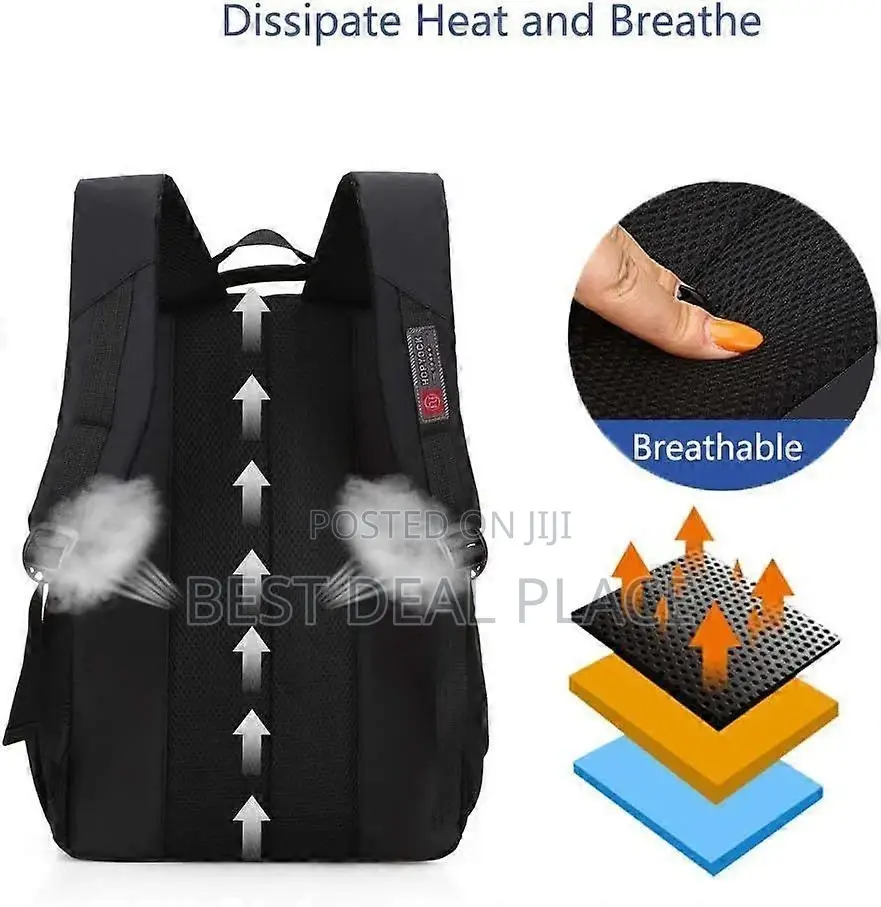 Hypnock Unisex High Quality School Backpack Waterproof Reflective in D