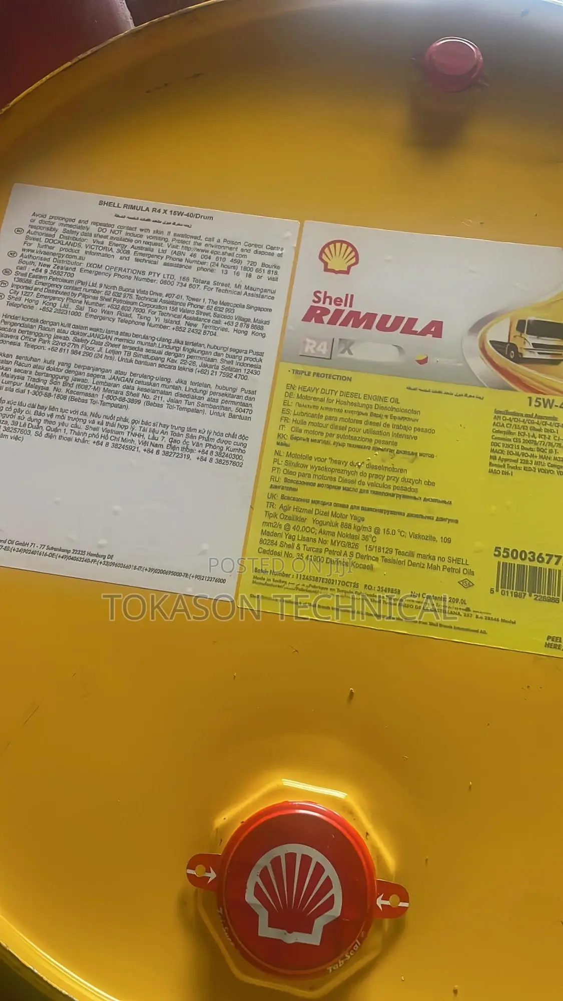 Shell Rimula R4 X 15w-40