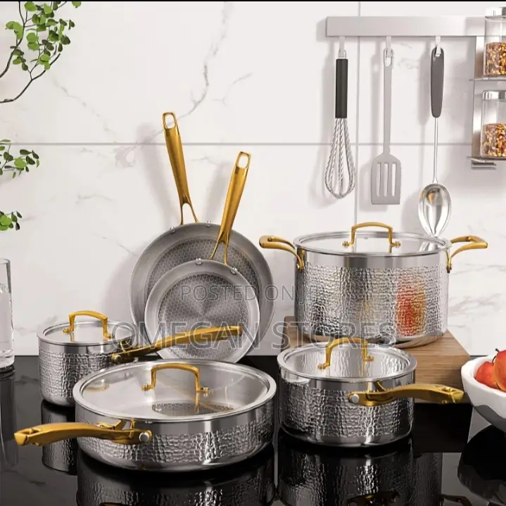 Hammered Body Stainless Steel Cookware