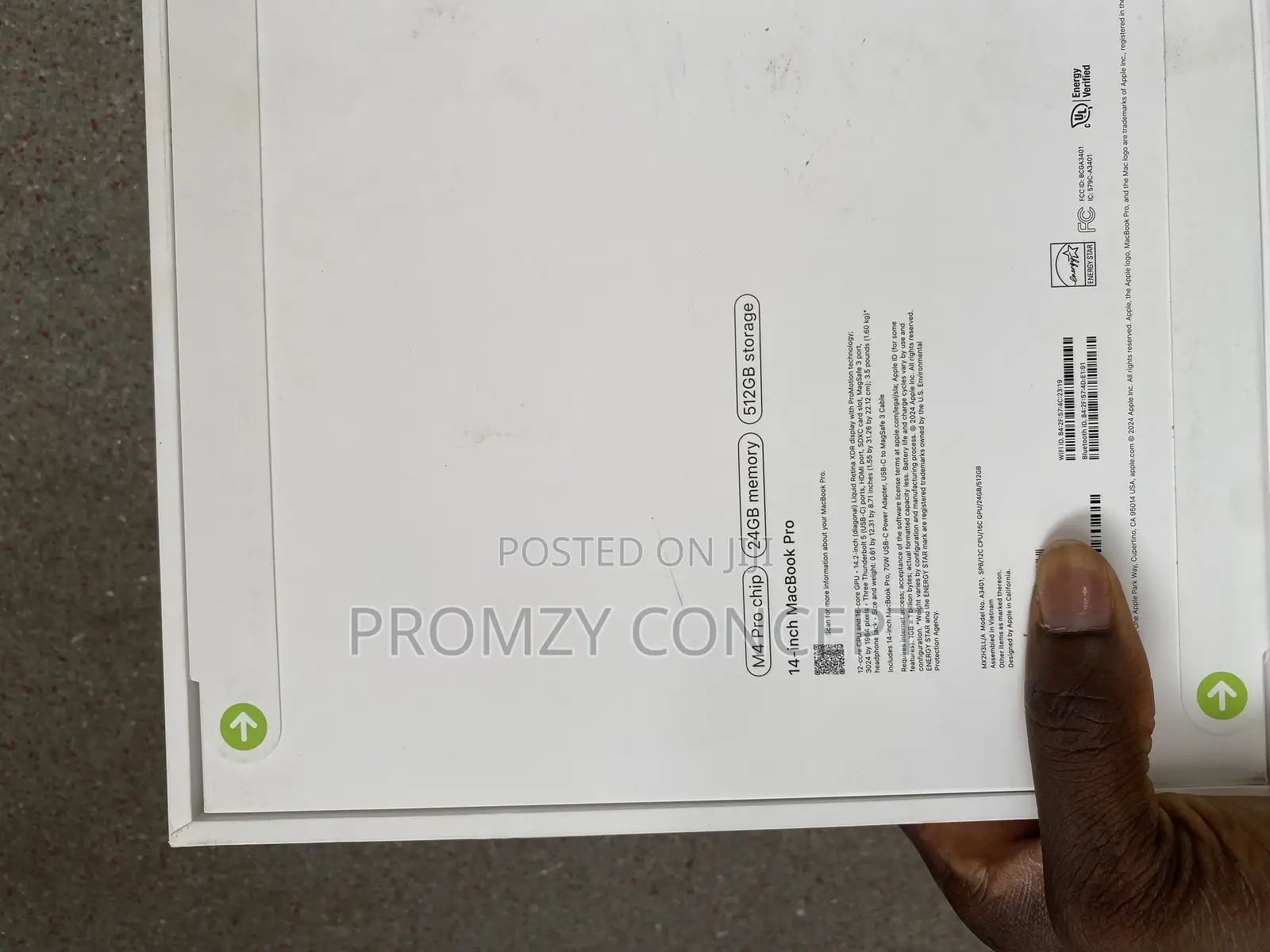 New Apple MacBook Pro 2024 M4 Pro 14-inch 24GB Apple M4 Pro SSD 512GB