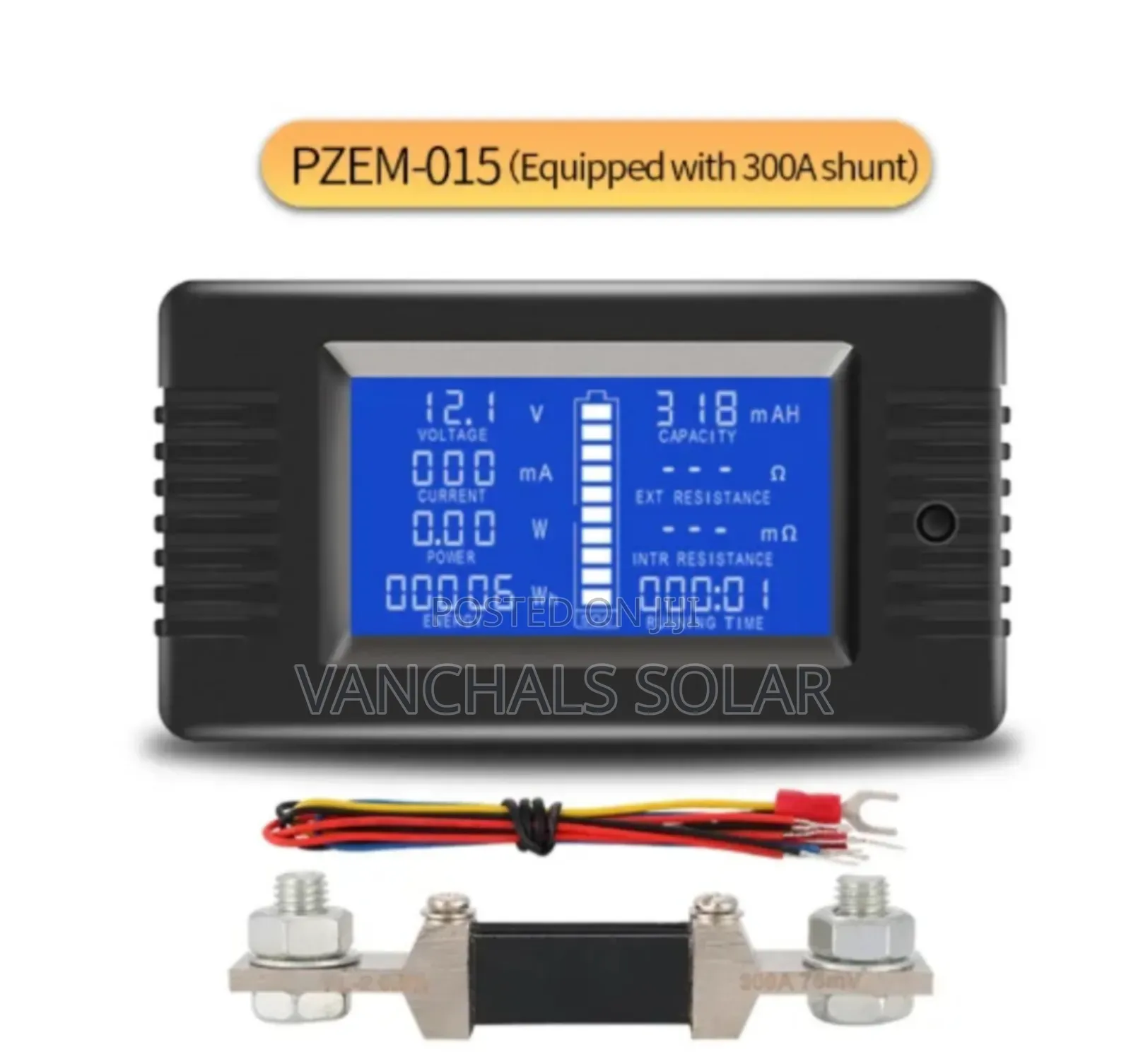 Dc Battery Meter Monitor Multifunction With 300a Shunt