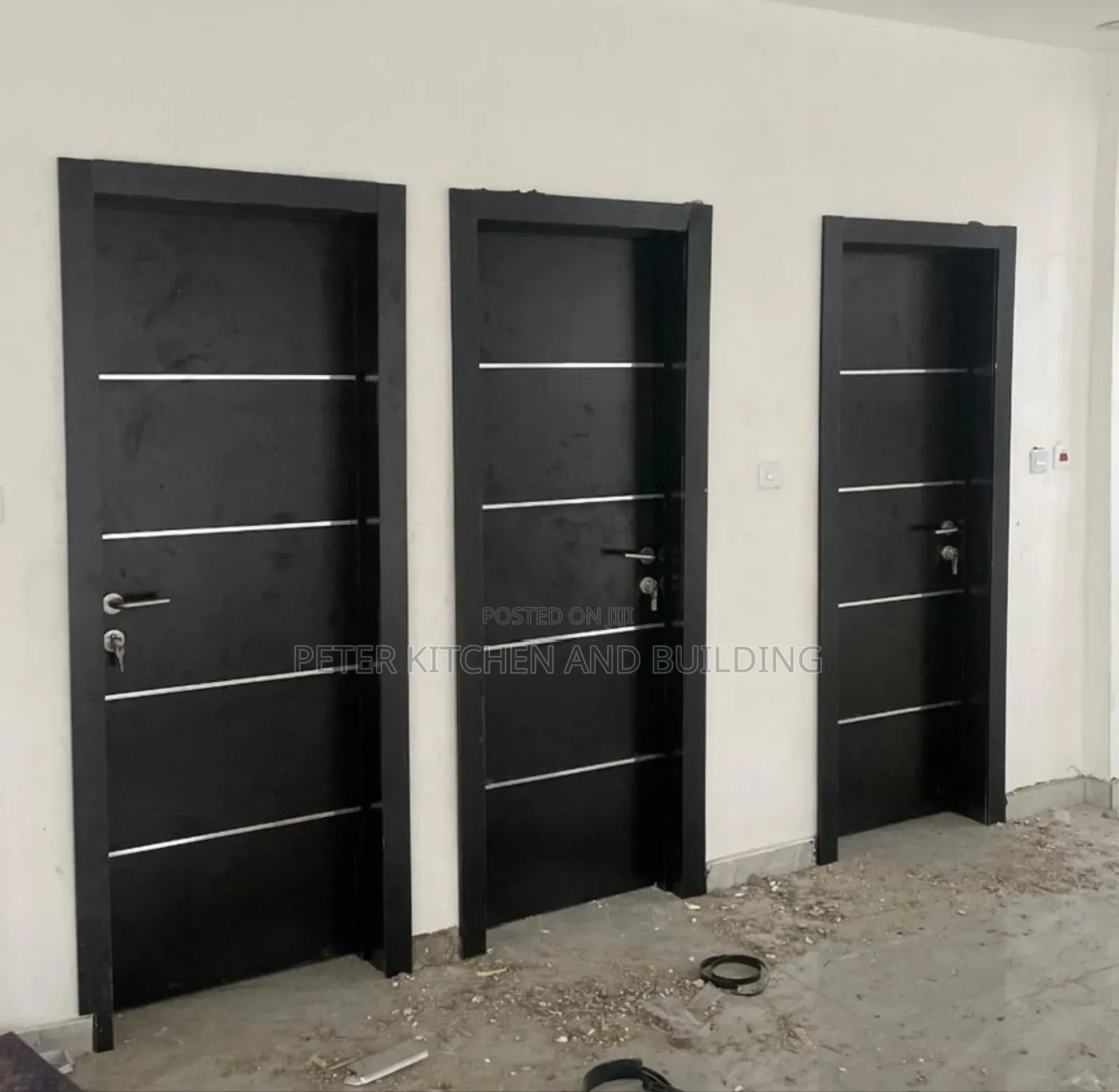 3feet Black Room Door
