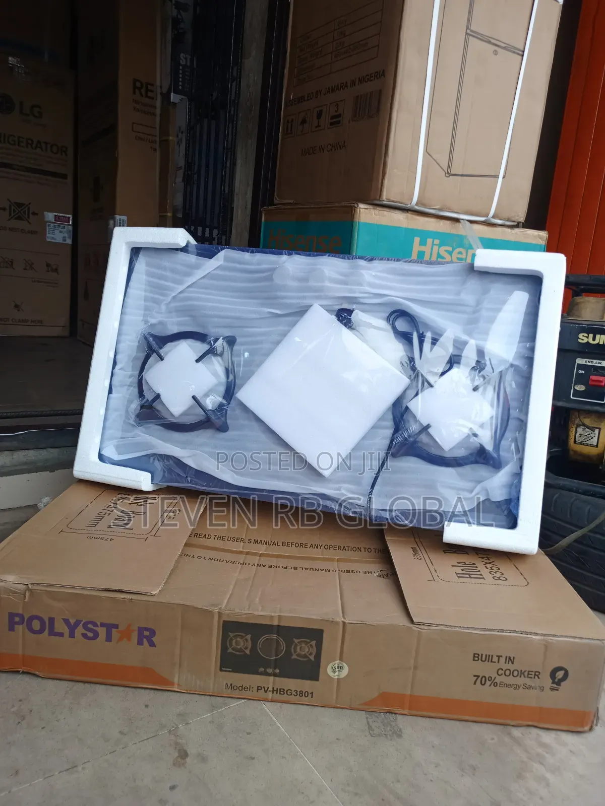 Polystar 2 Gas Burners + 1 Hot Plate Hob | Pv-Hbg3801