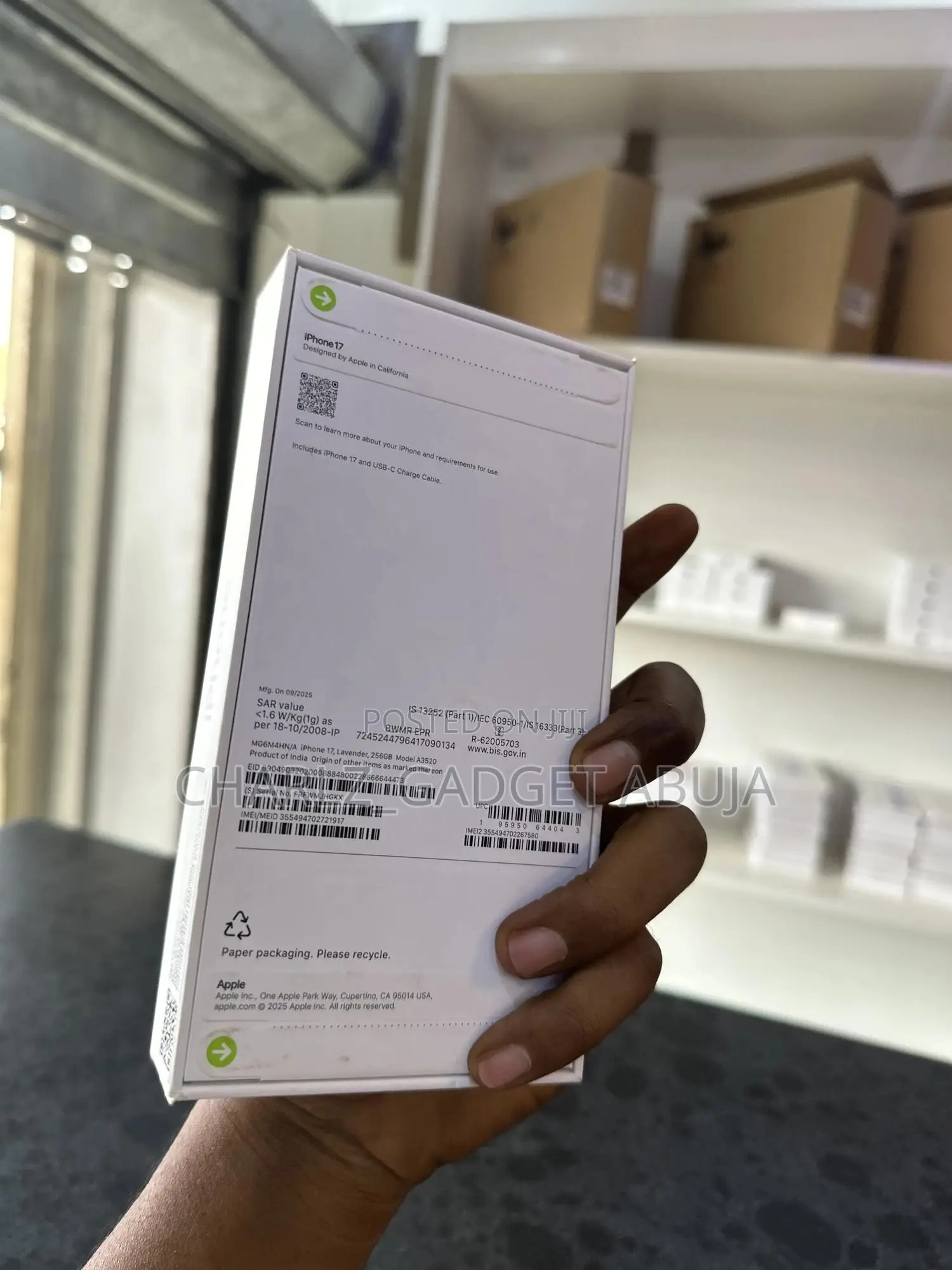 New Apple iPhone 17 256 GB