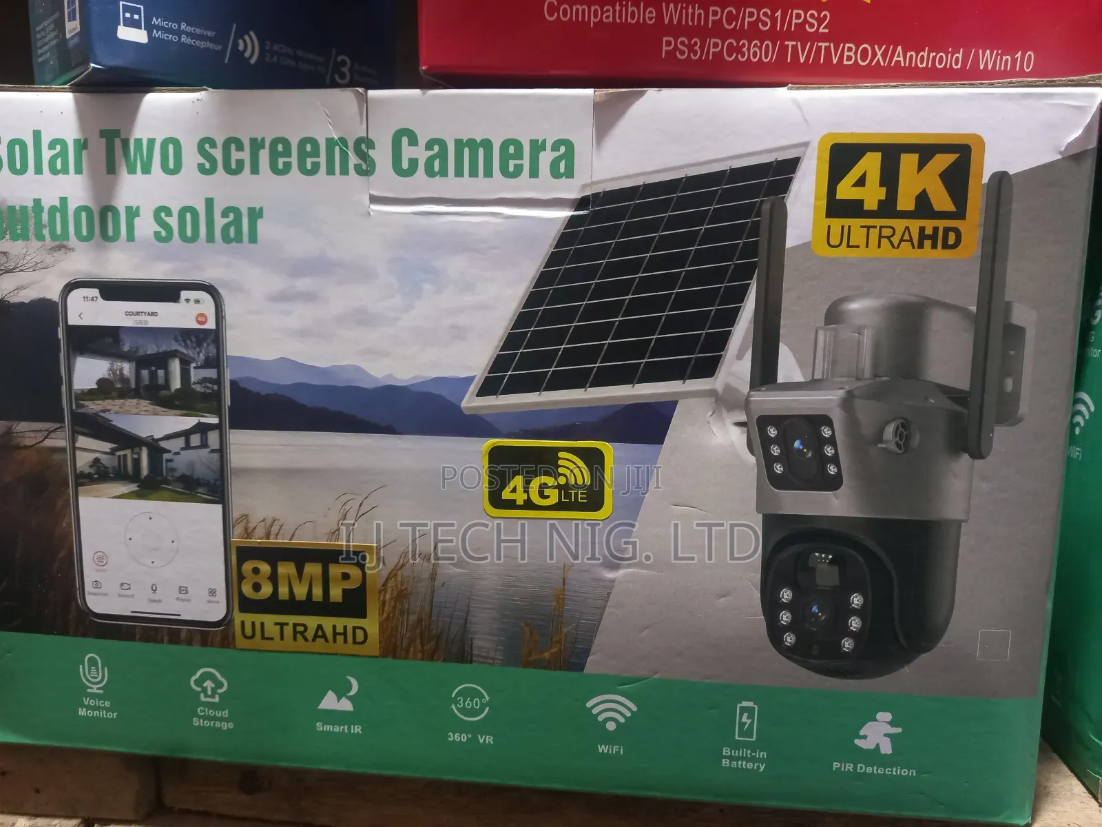 2 Lens V380 4g Solar Camera