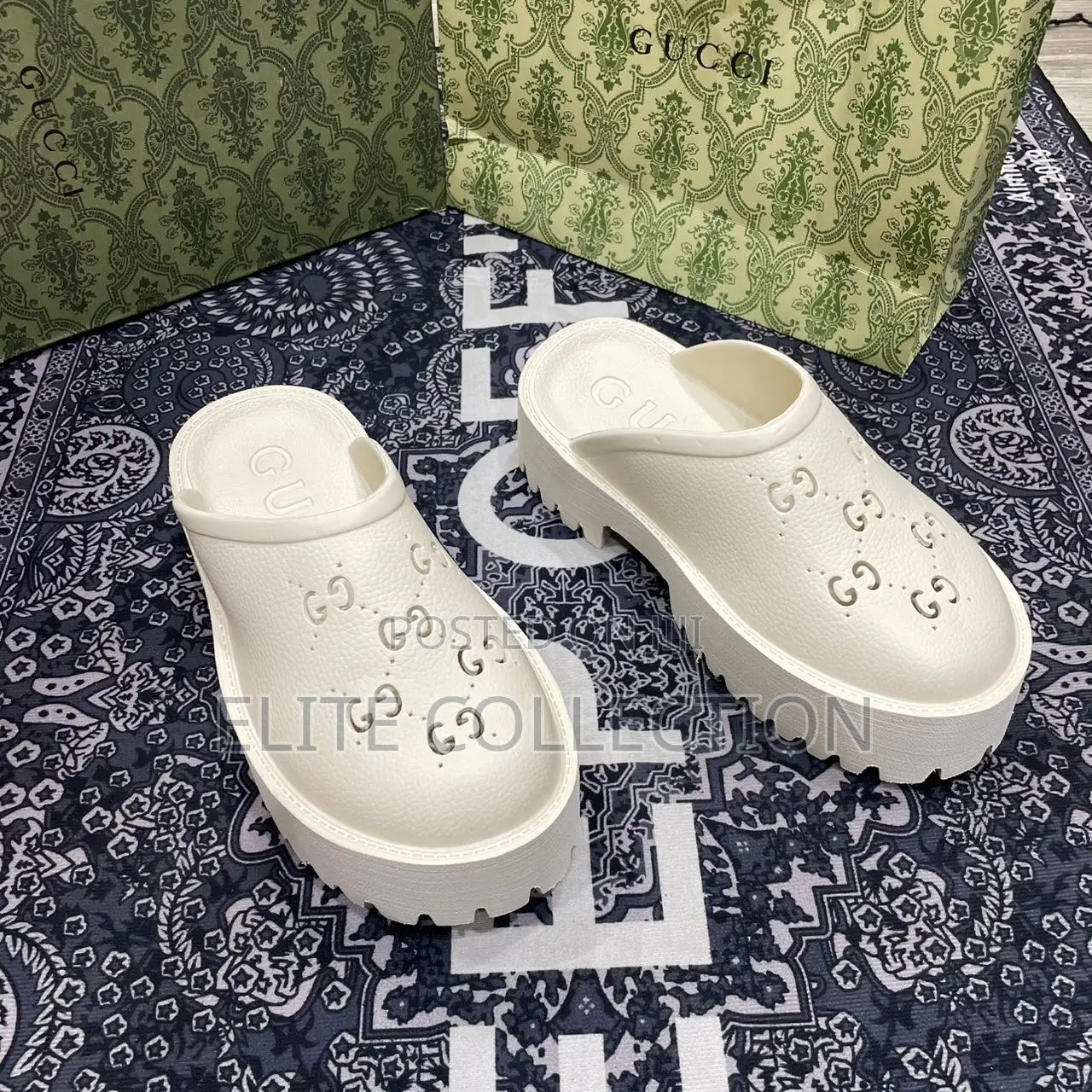 *Original Gucci Perforated High Sole Available in Size 38 to 41 |