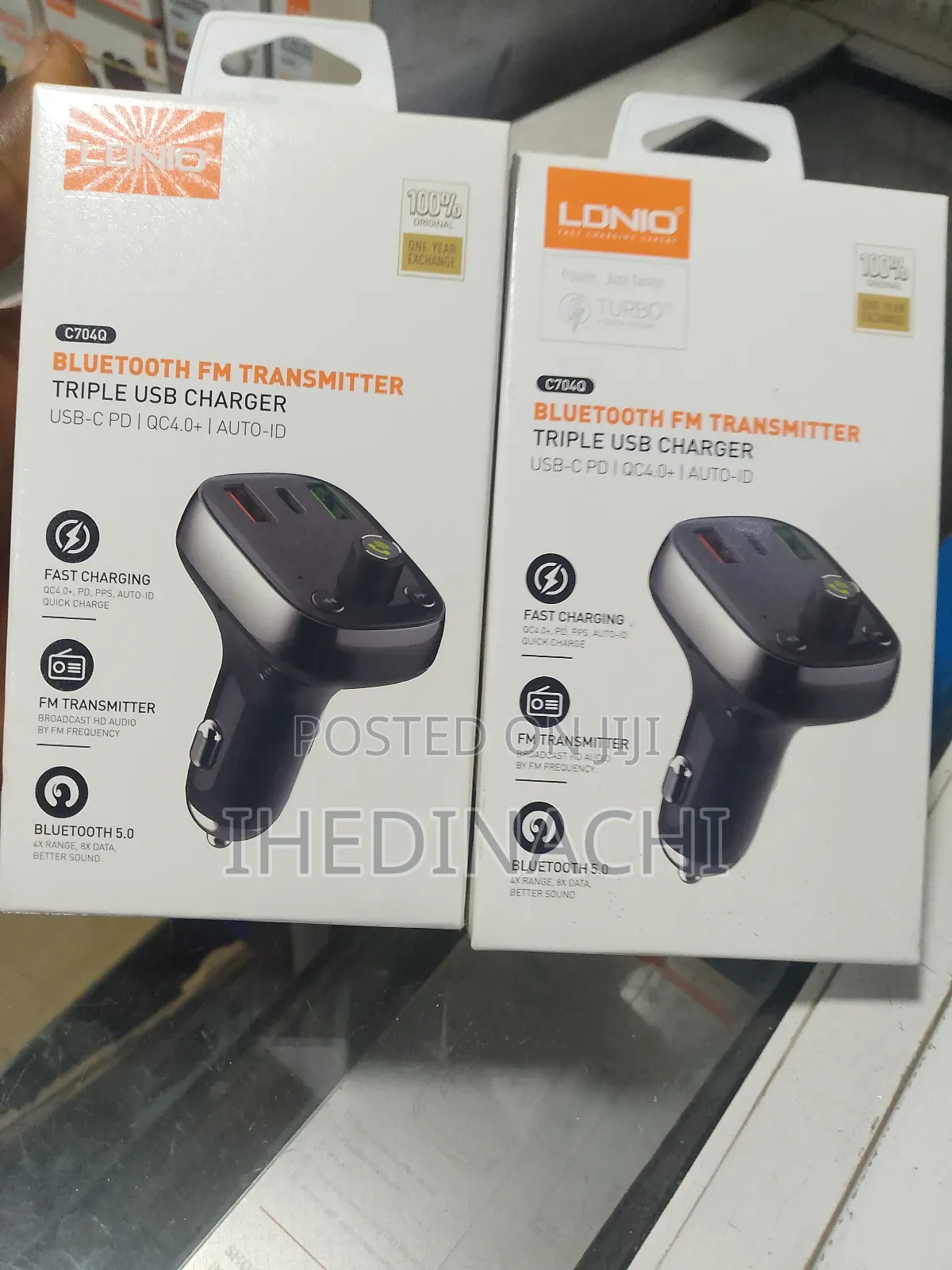 Bluetooth Fm Transmitter Triple Usb Charger