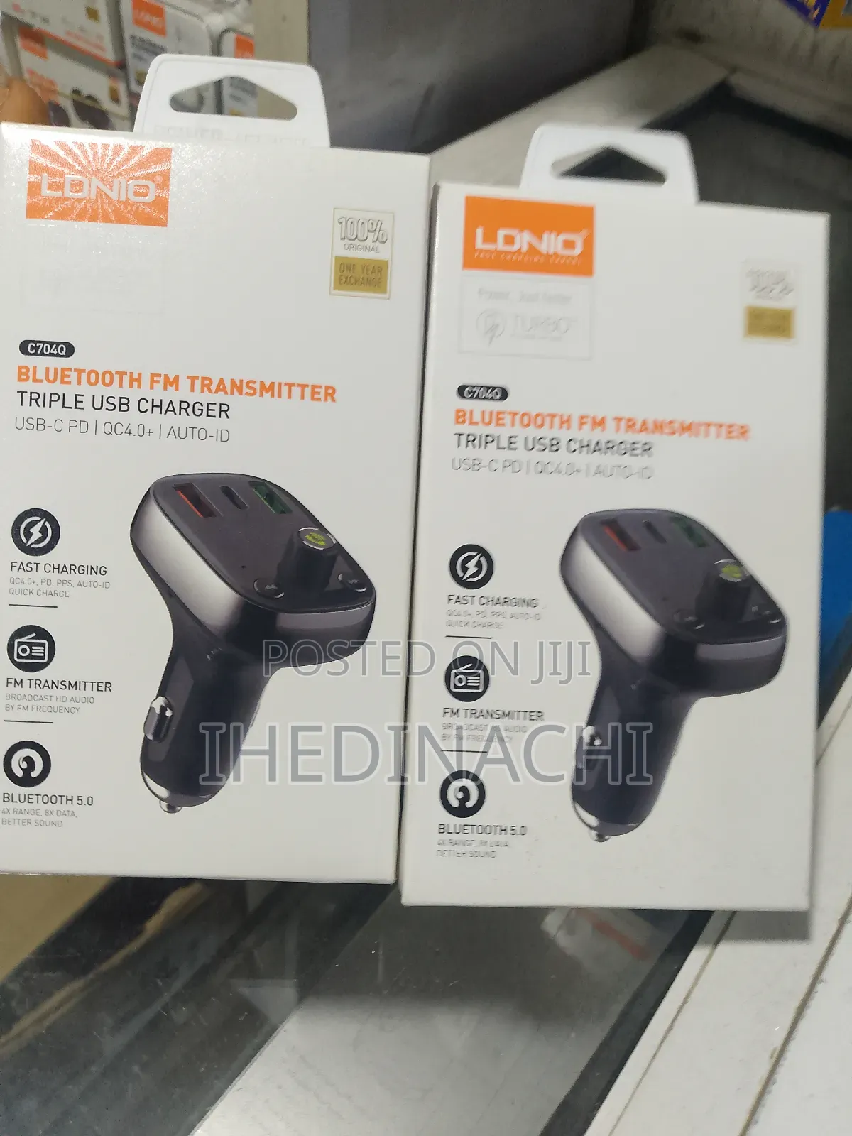 Bluetooth Fm Transmitter Triple Usb Charger