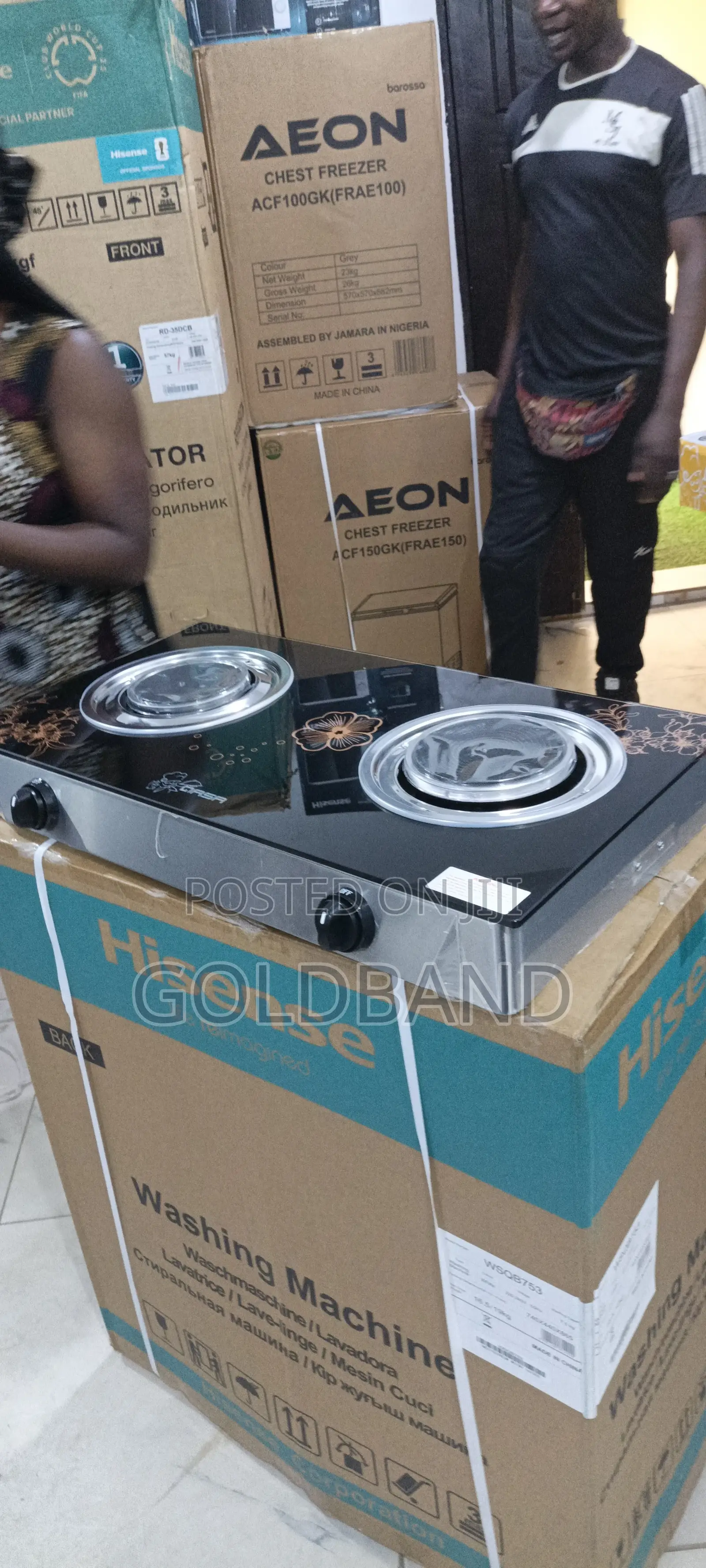Qasa 2-Burner Gas Stove Space-Efficient