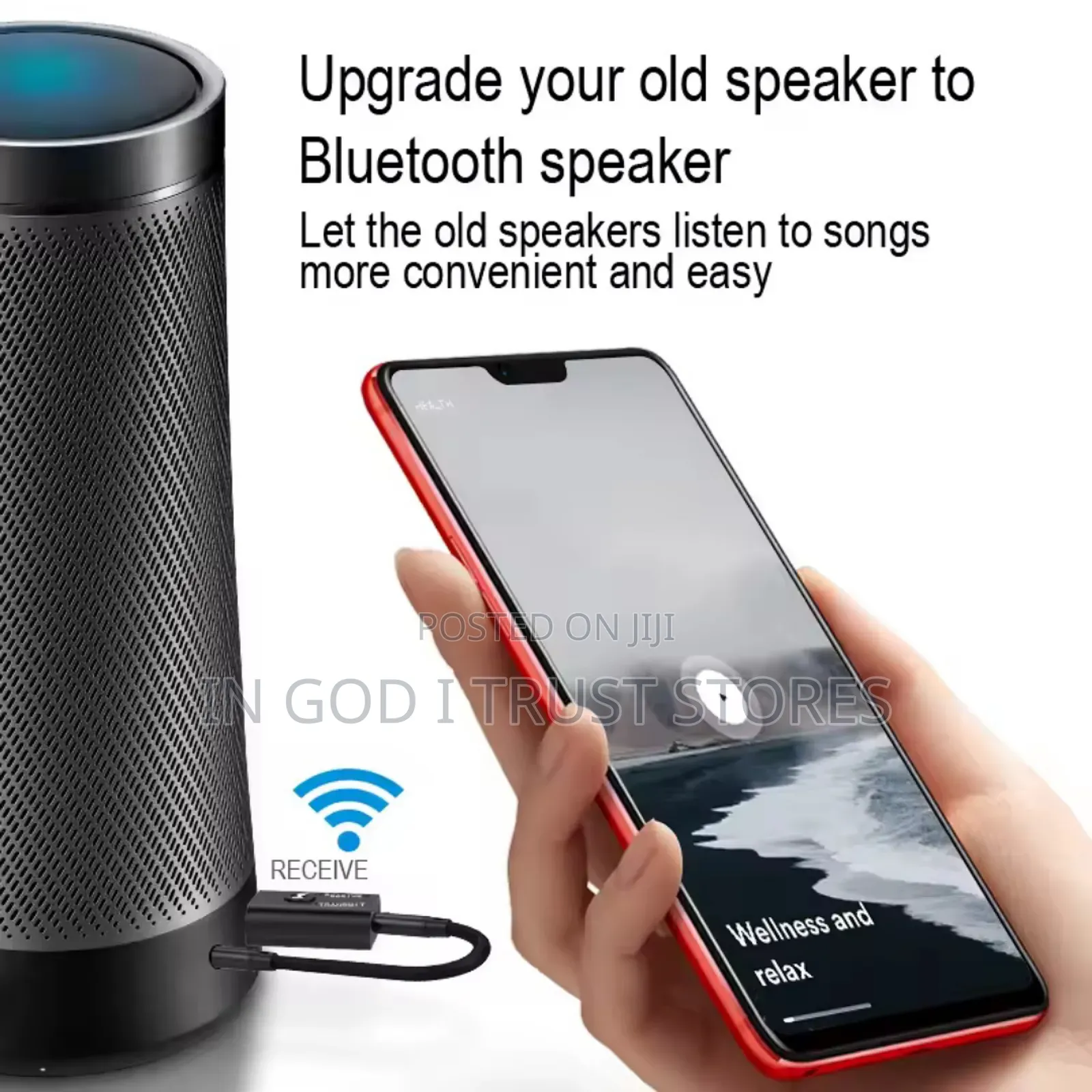 Bluetooth 5.0 Audio Transmitter Receiver 3.5mm Aux Jack
