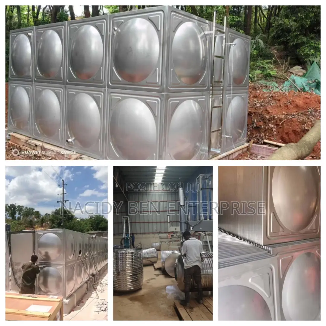 10000liters of Square Stainless Steel Tanks