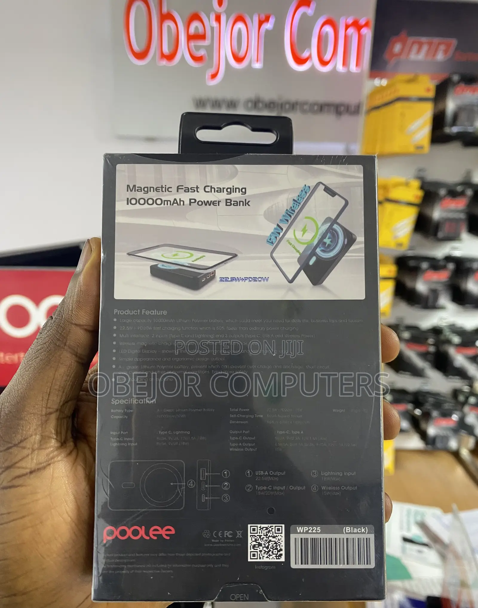 Poolee Wave Wireless Charging Powerbank 10000mah