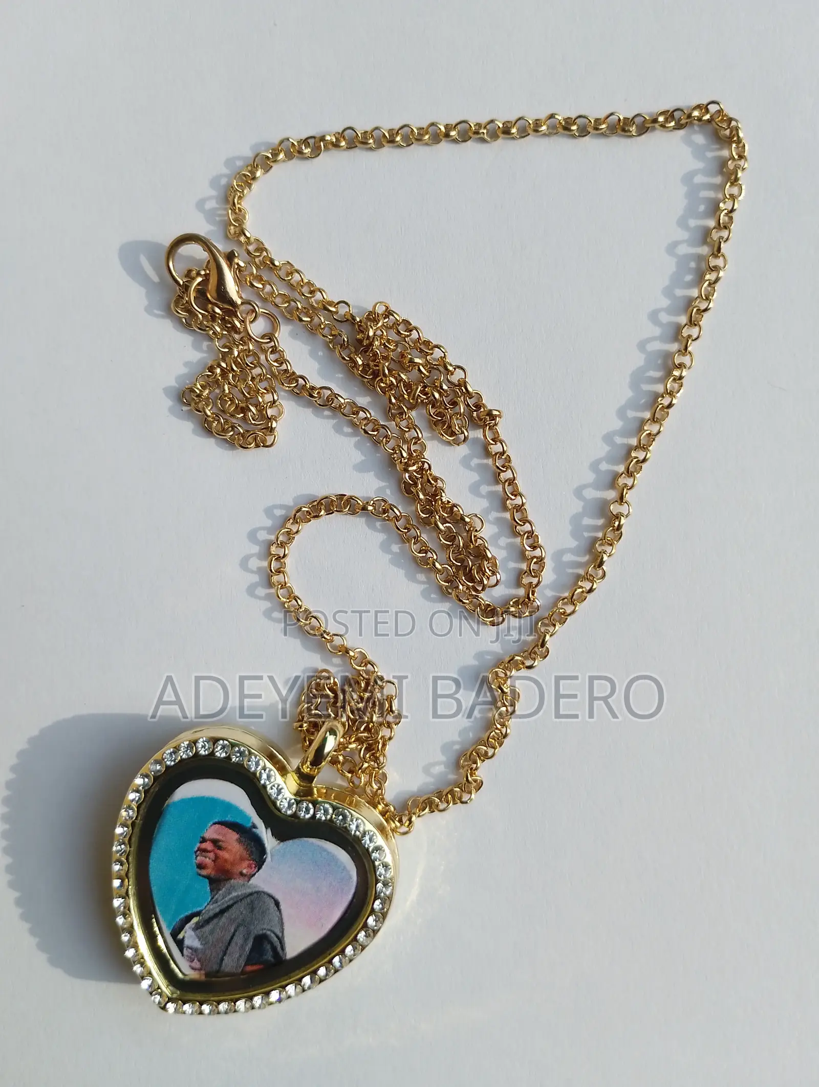 Heart Shaped Gold Plated Locket With Chain