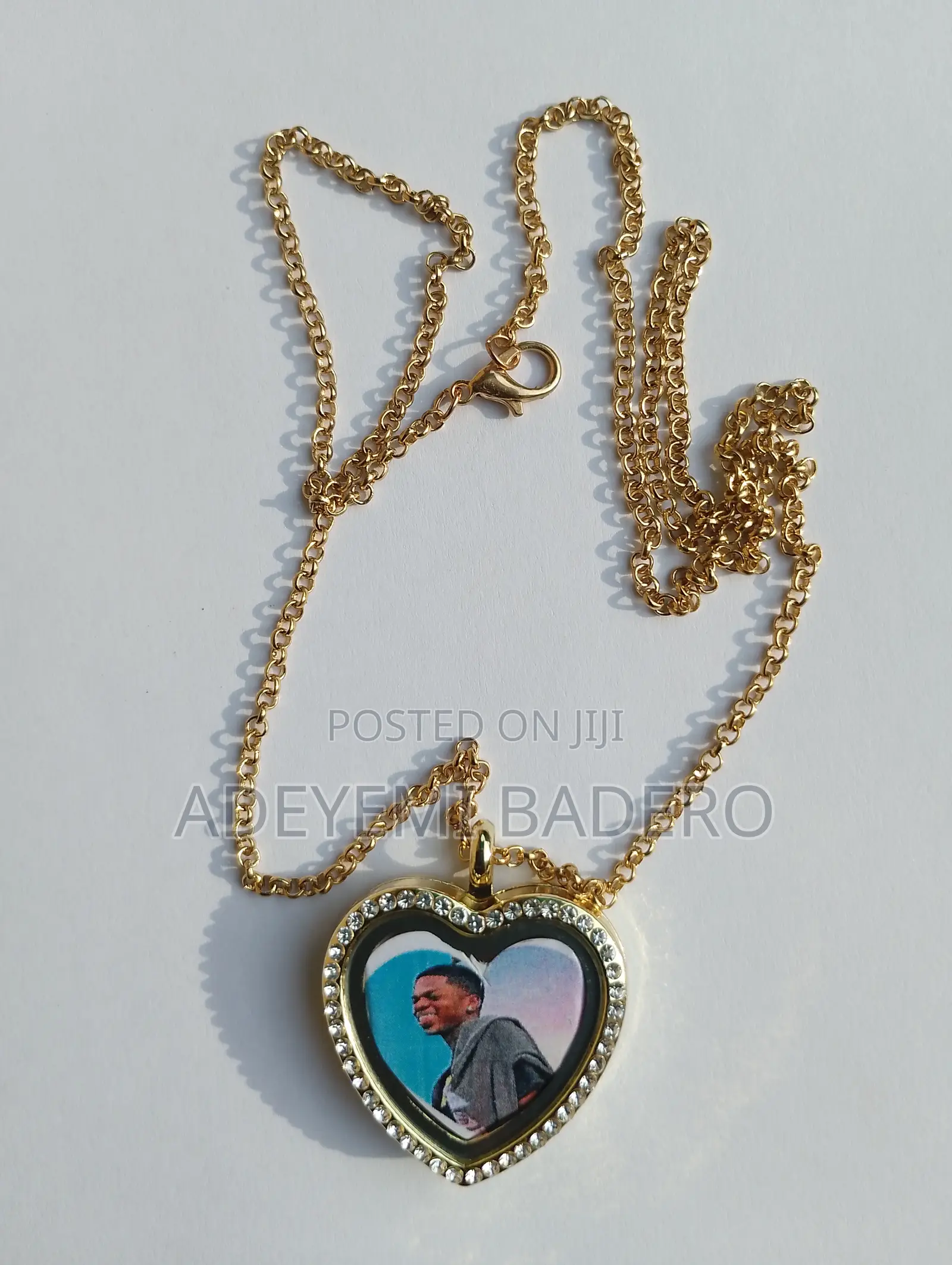 Heart Shaped Gold Plated Locket With Chain