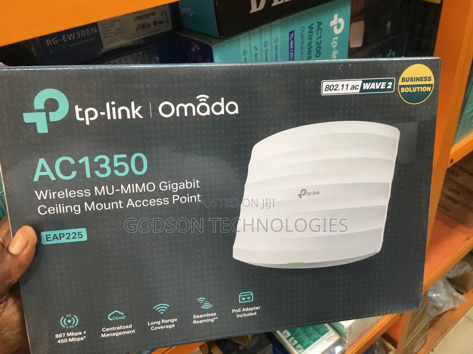 Tp-Link Eap 225 Ac1350 Wireless Gigabit Ceiling Mount Access Point