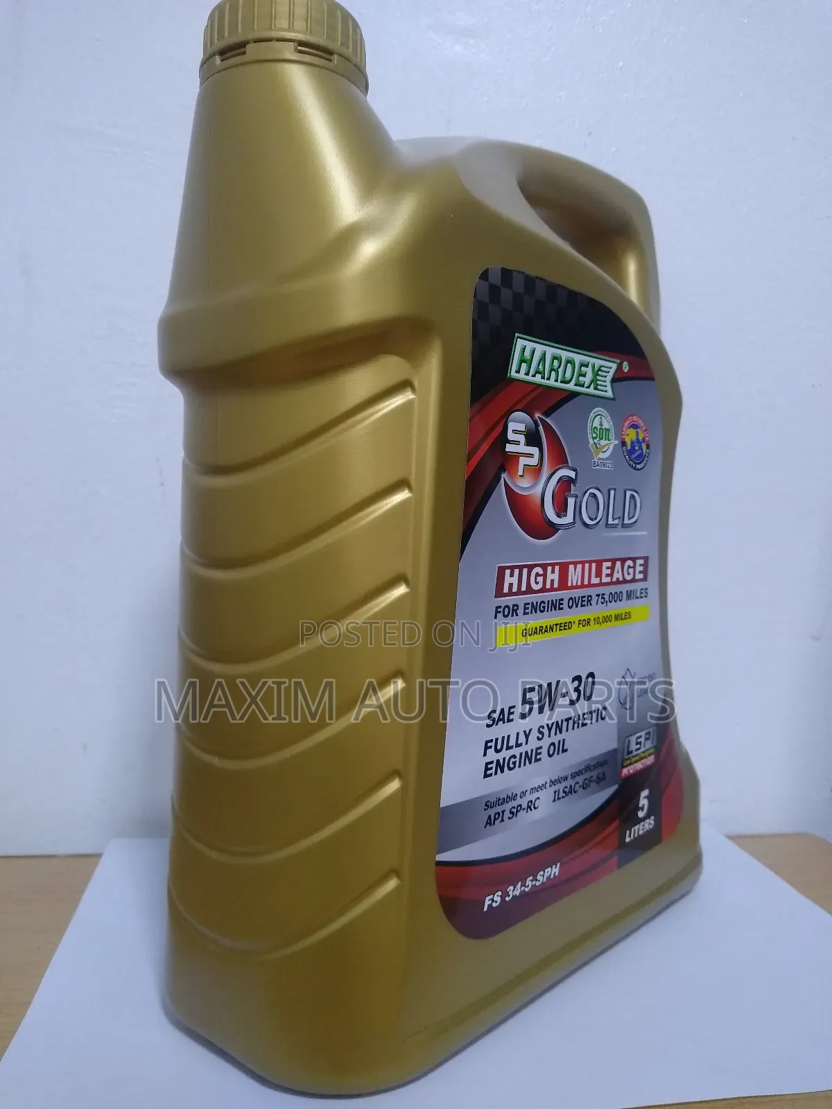 Hardex Gold 5w-30 High Mileage - 5l