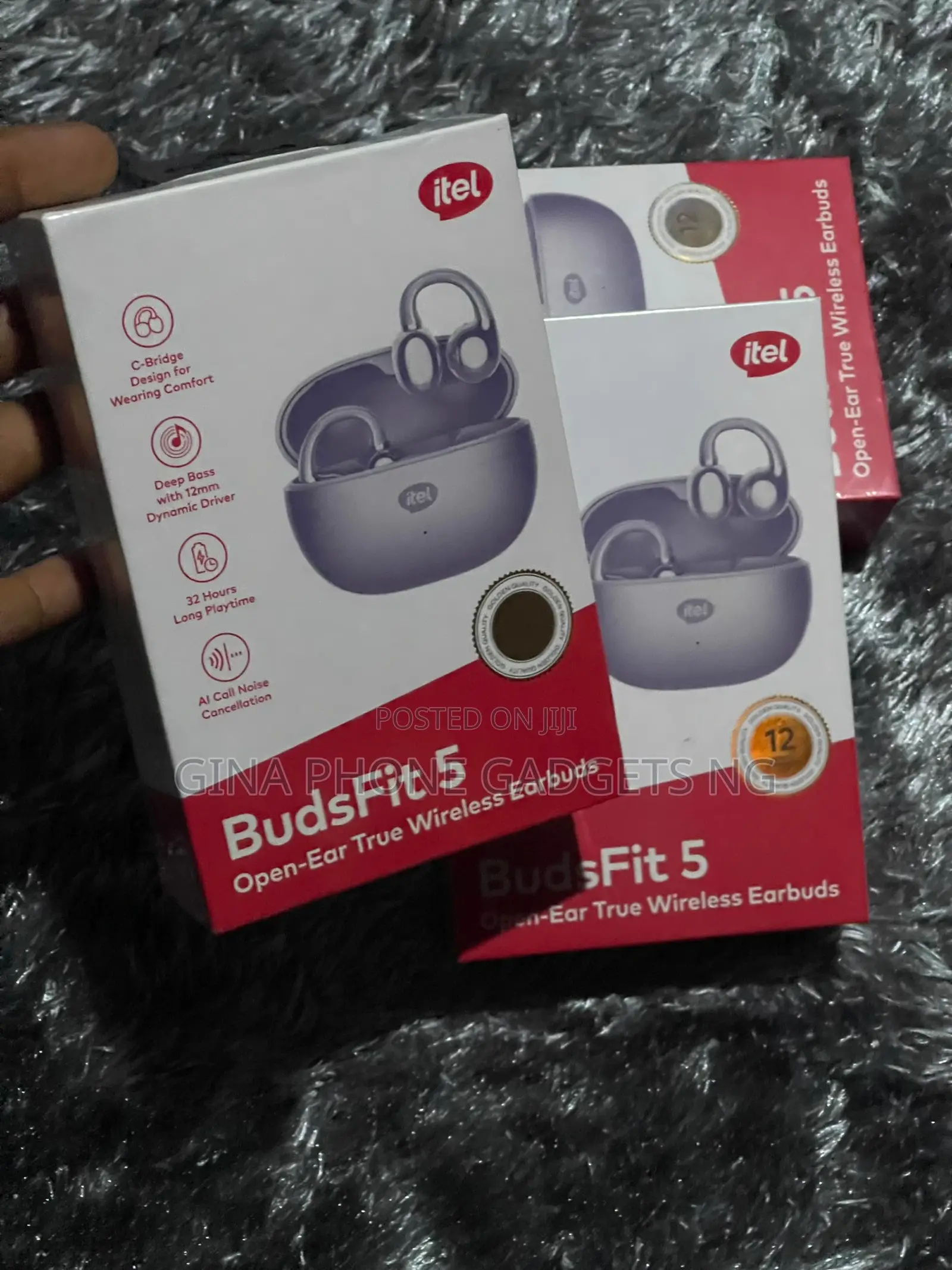 Itel Buds 5 Active Noise Cancellation Wireless Earbuds.