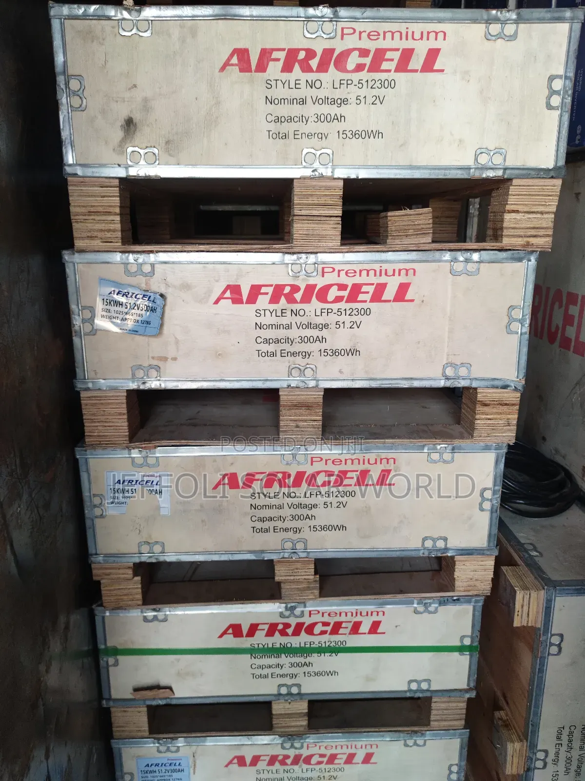 15kw 51.2v Africell Premium Lithium Ion Battery