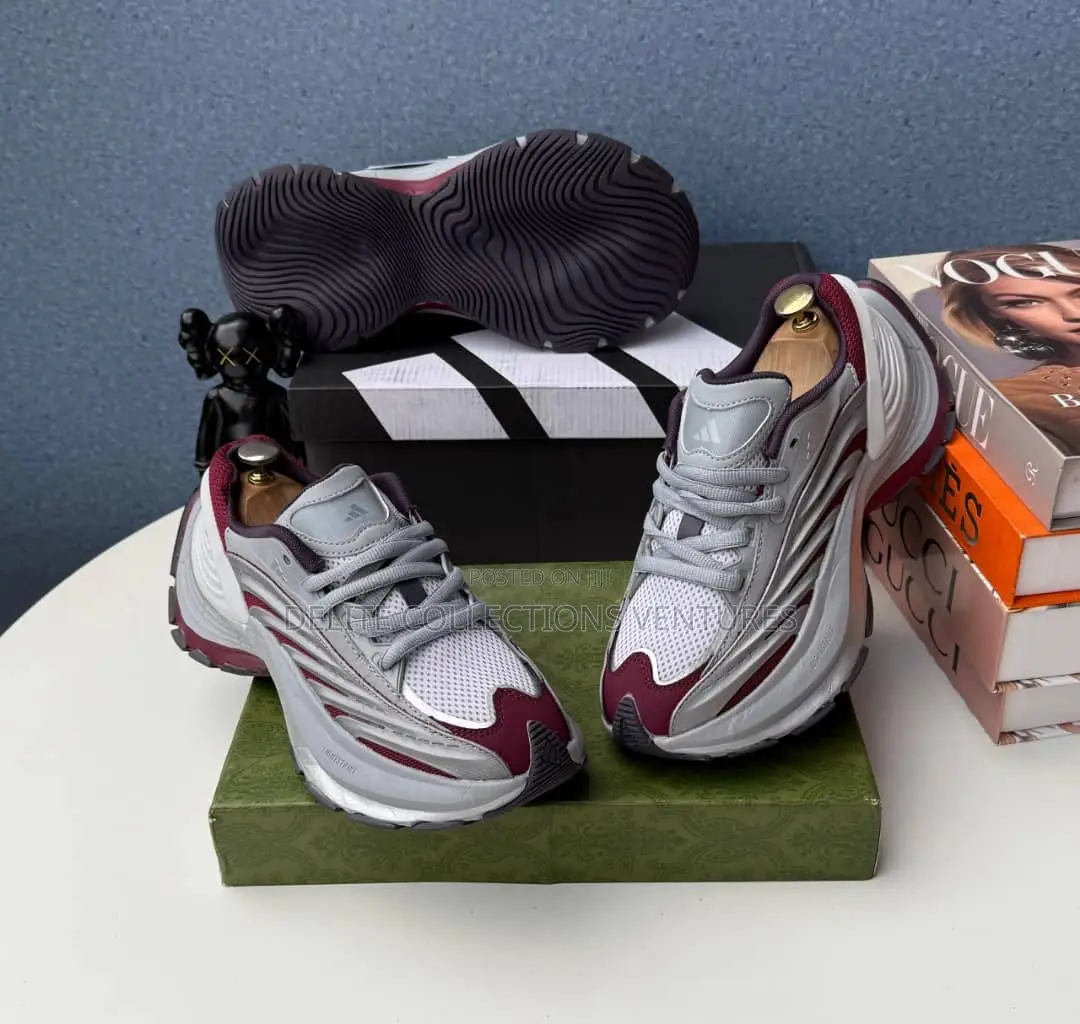 *Adidas XLG MTW (Metawave ) Shoes in a Silver and Red Colorway* .