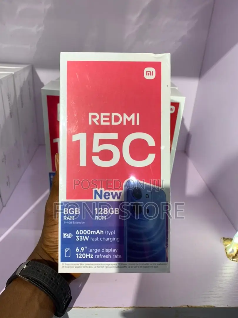 New Xiaomi Redmi 15C 4G 128 GB Black