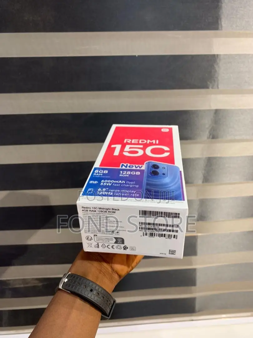 New Xiaomi Redmi 15C 4G 128 GB Black