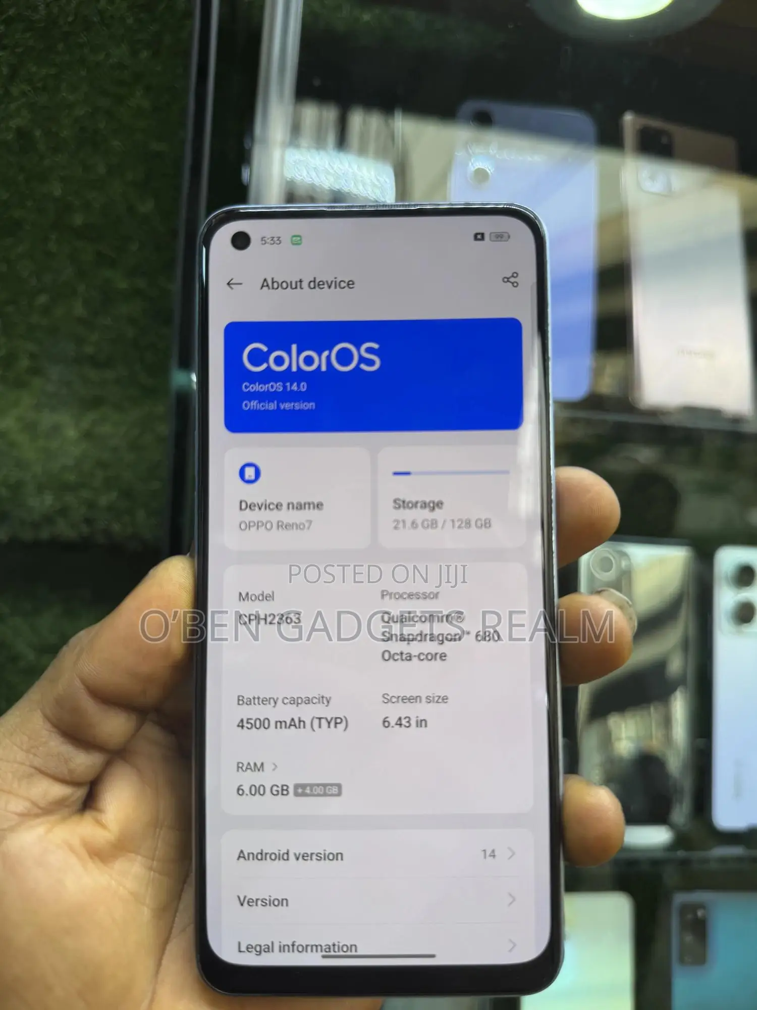 Oppo Reno 128 GB White