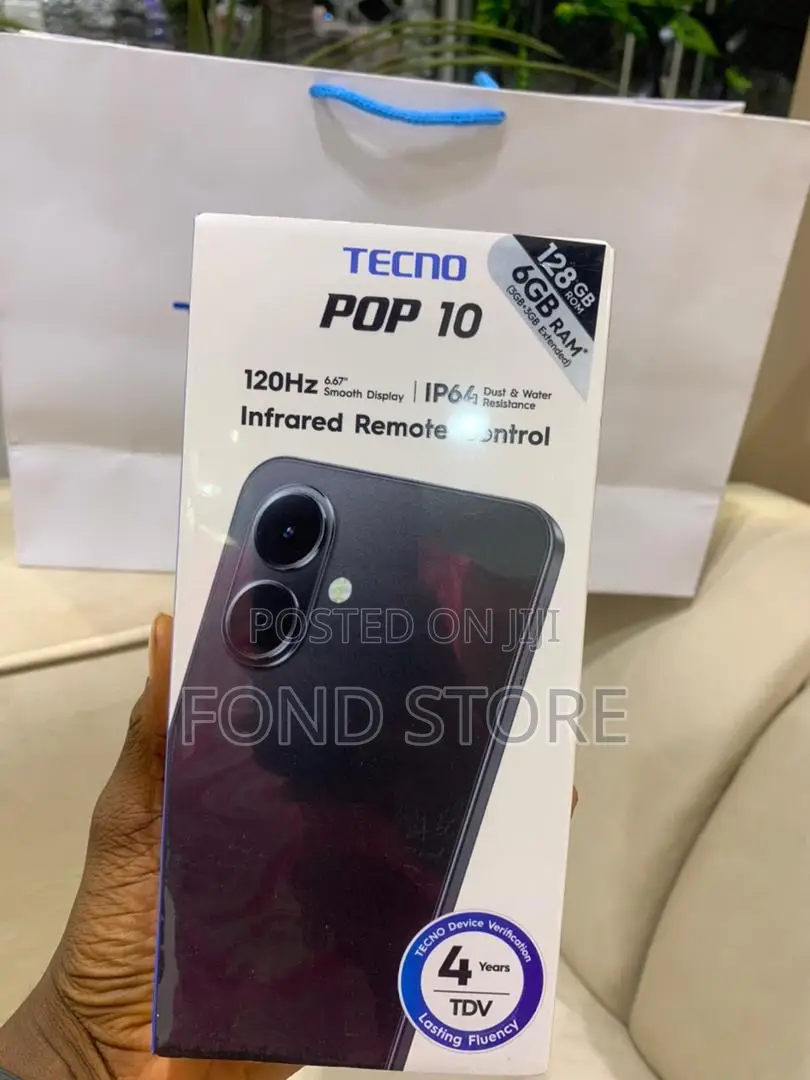 New Tecno Pop 10 128 GB Black