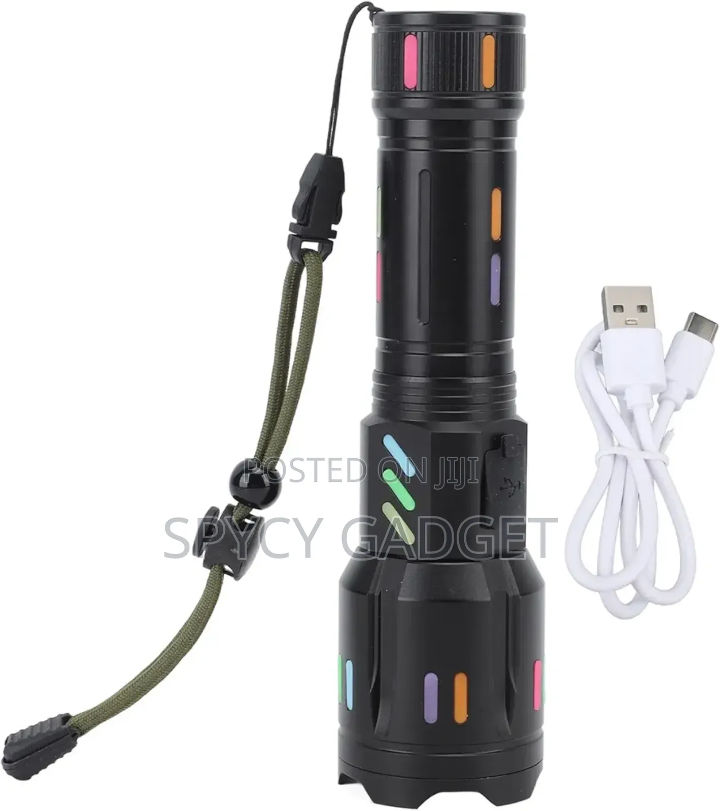 High Zoomable 6 Stages Control Rechargeable Flashlight