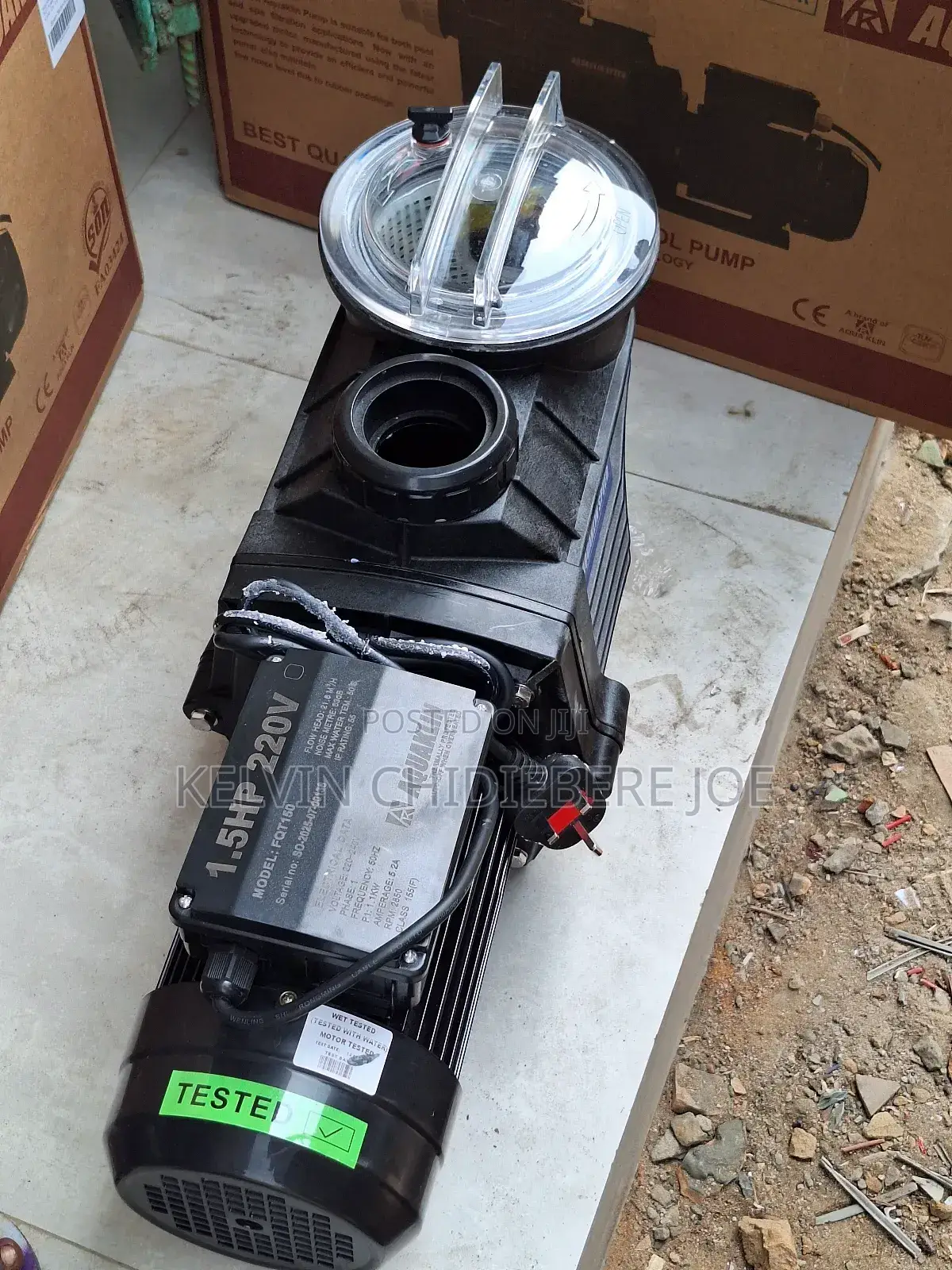 Aqualin 1.5hp High-performance Swimming Pool Circulation Pump
