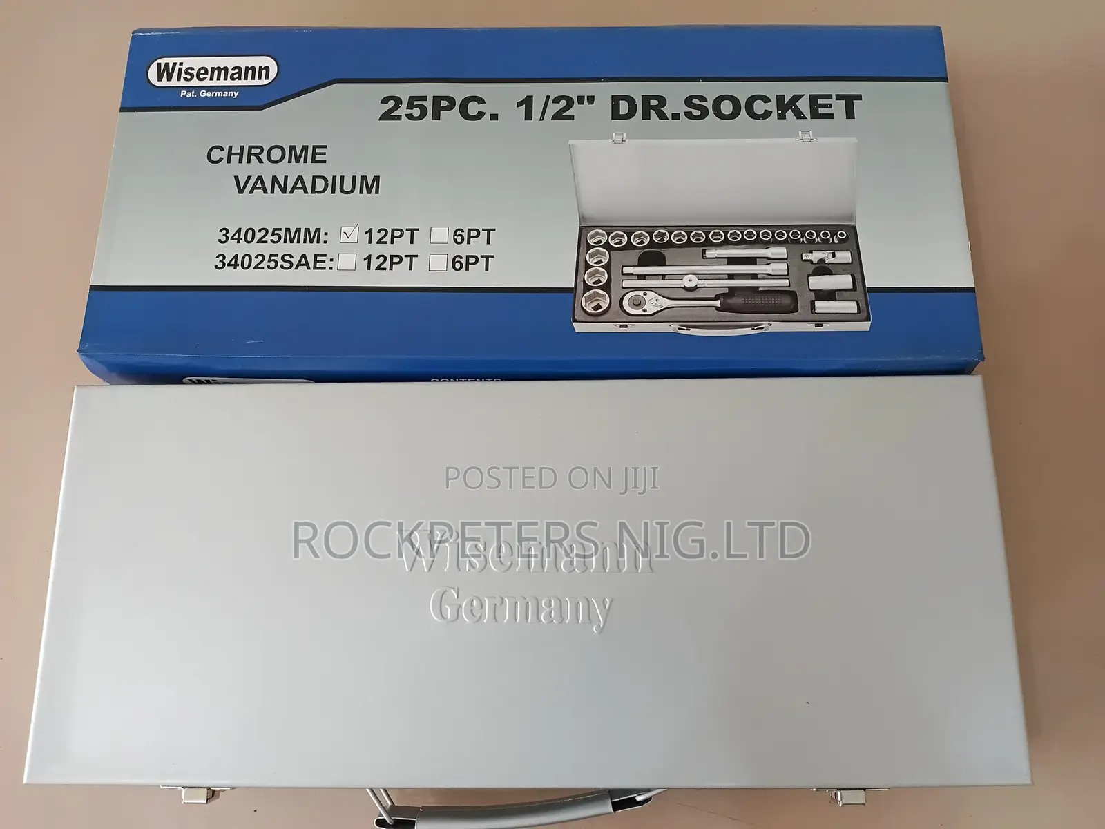 Wisemann 1⁄2" Drive Socket Set 25pc(34025mm)