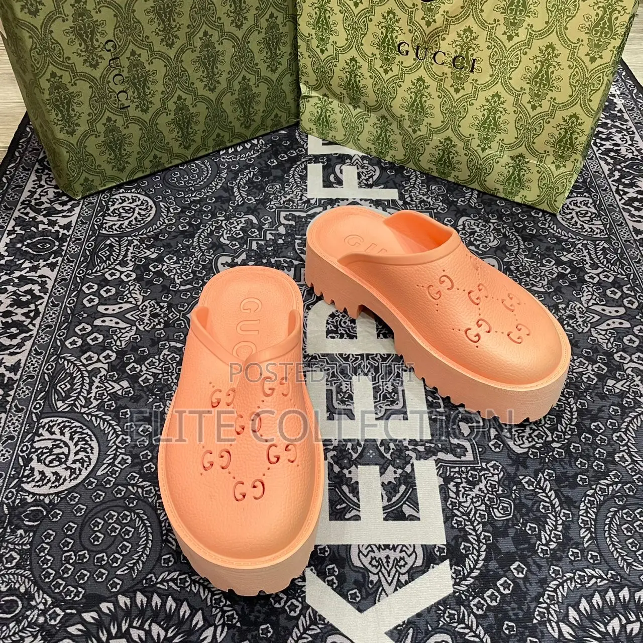 *Original Gucci Perforated High Sole Available in Size 38 to 41 |