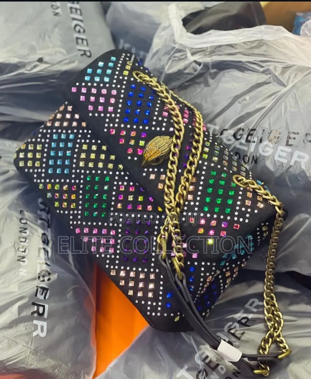 Crystal Kurt Keiger Luxe Bag Available in Displayed Colour Only