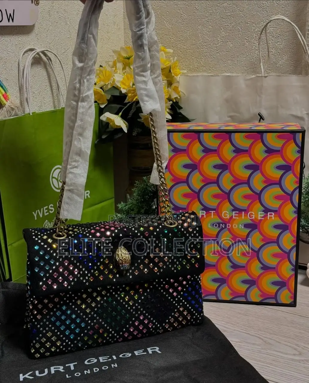 Crystal Kurt Keiger Luxe Bag Available in Displayed Colour Only