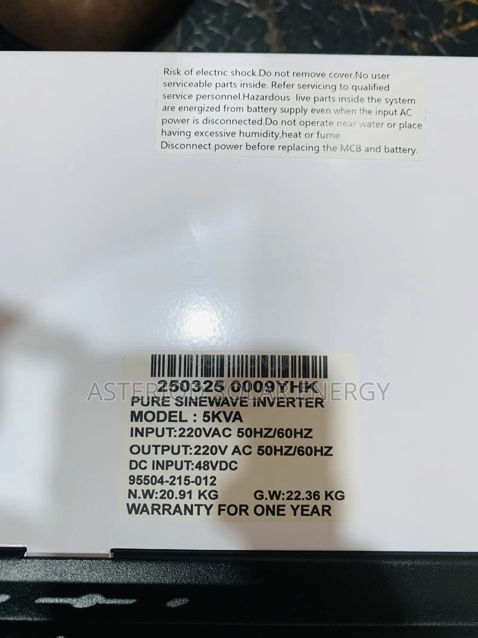 5kva 48volts Yohako Solar Inverter