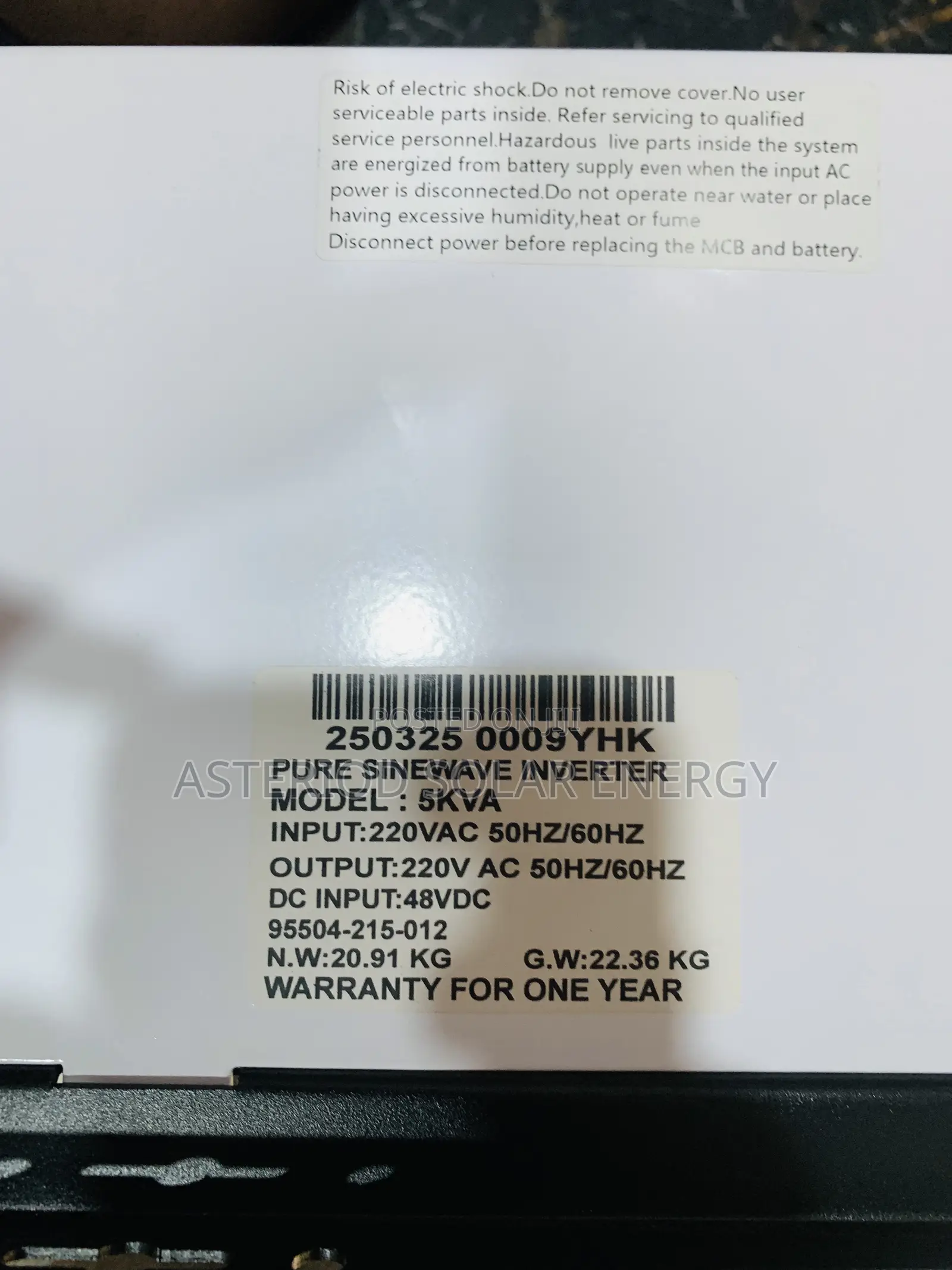 5kva 48volts Yohako Solar Inverter