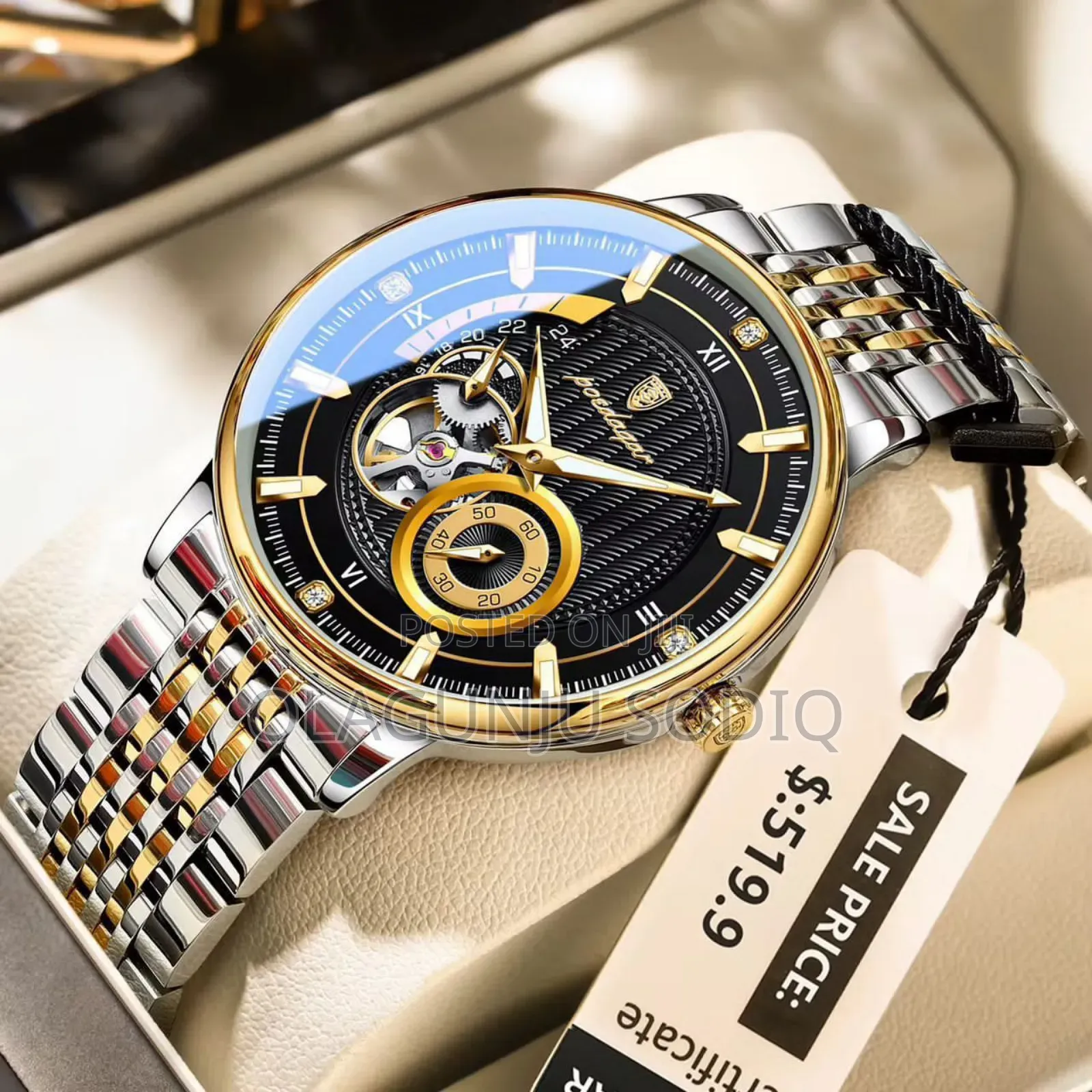 Premium Luxury Automatic Poedagar Wrist Watch