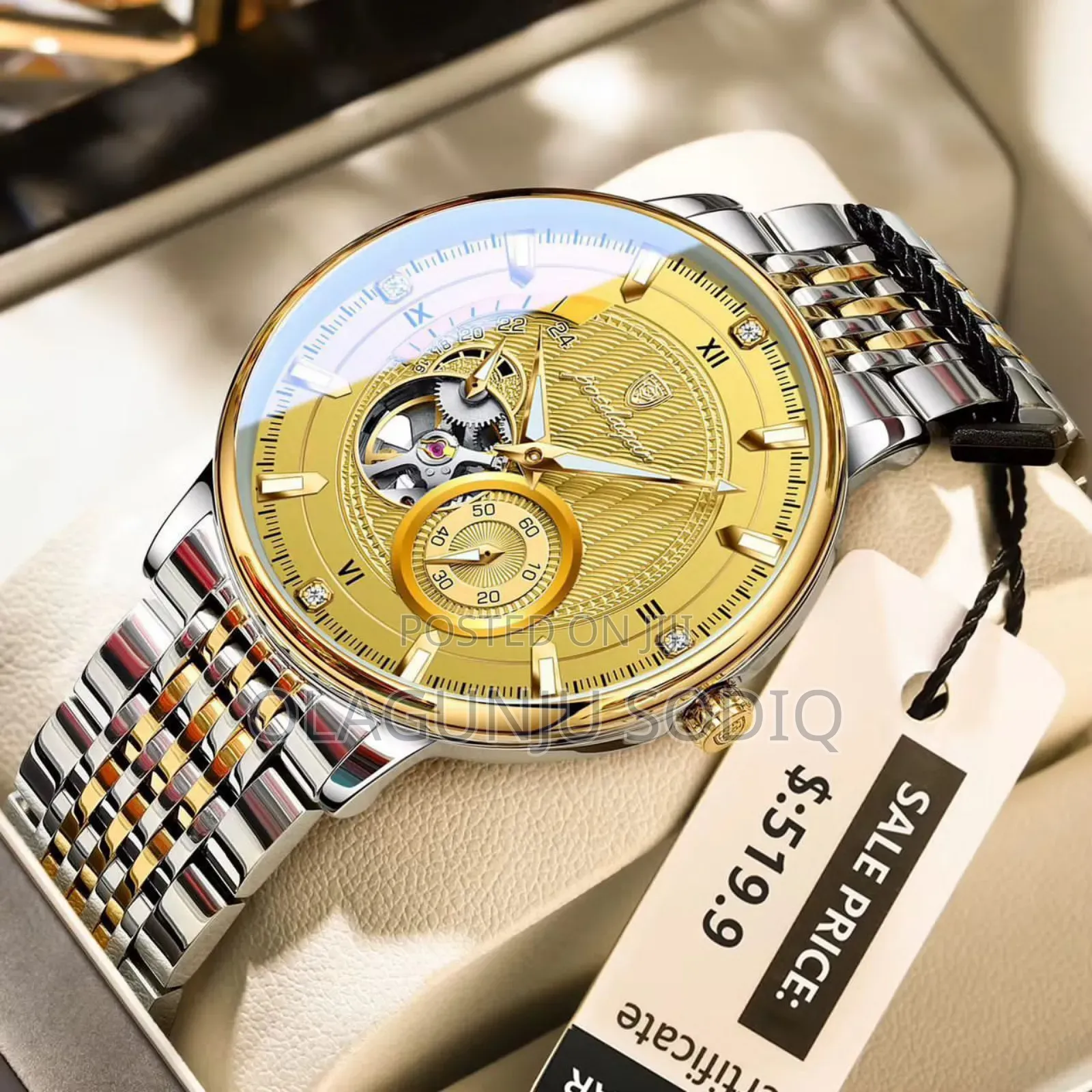Premium Luxury Automatic Poedagar Wrist Watch