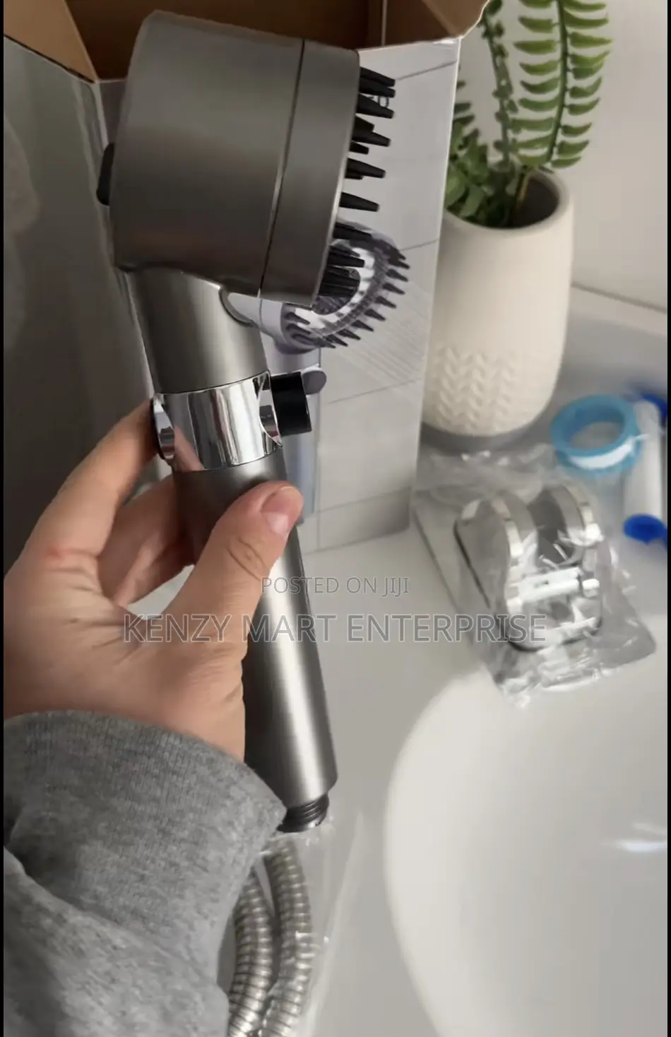 Handheld Shower Head Full Set (Hose + Holder + Head)
