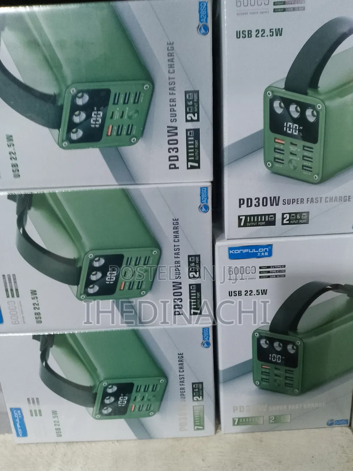 60,000mah Konfulon Power Bank PDW Super Fast Charger