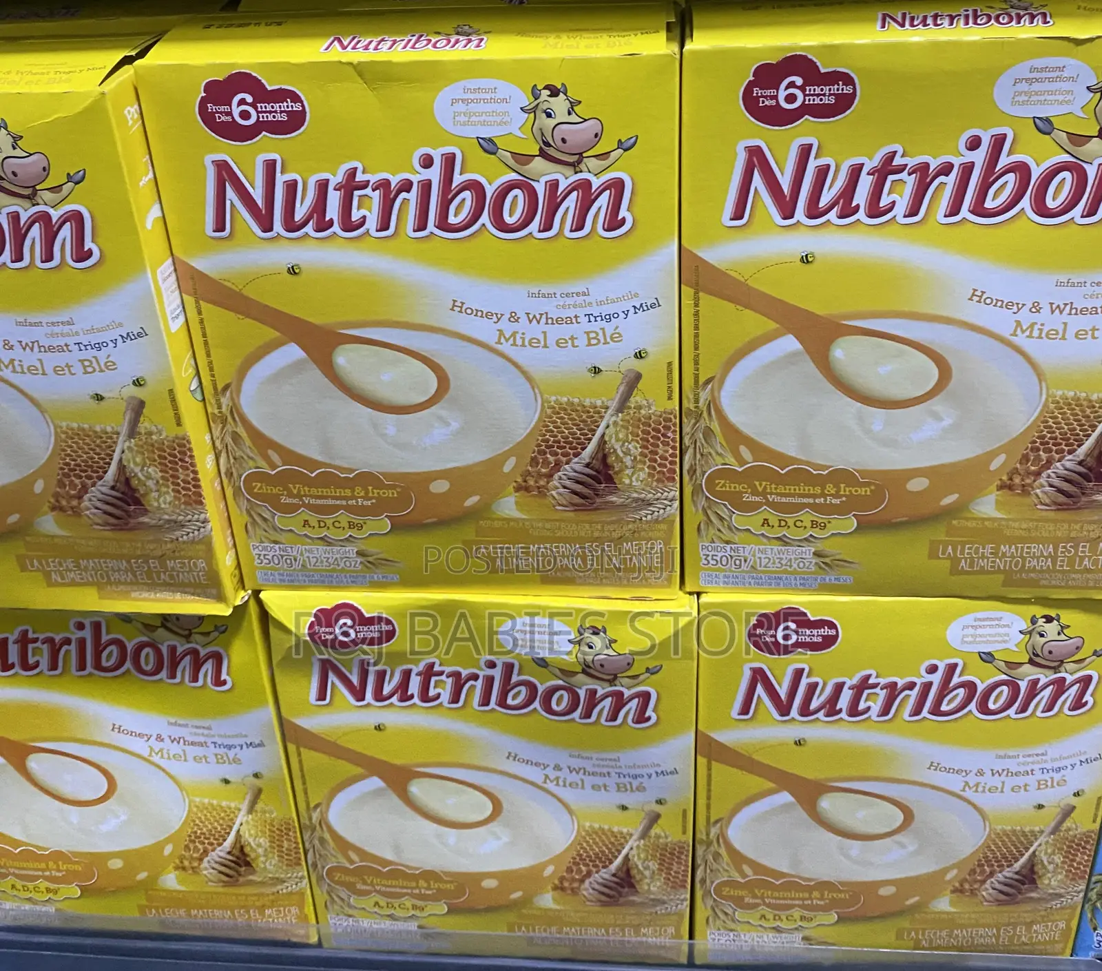 Nutribom Infant Cereal – Honey Wheat (6 Months+)