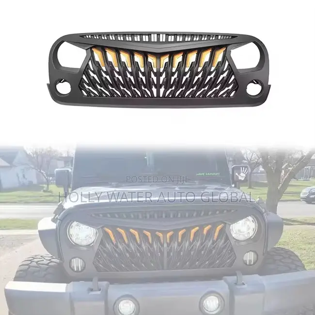 Jeep Wrangler Tiger Face Front Grill Cover From 2008/2018 Model Jk-Jku