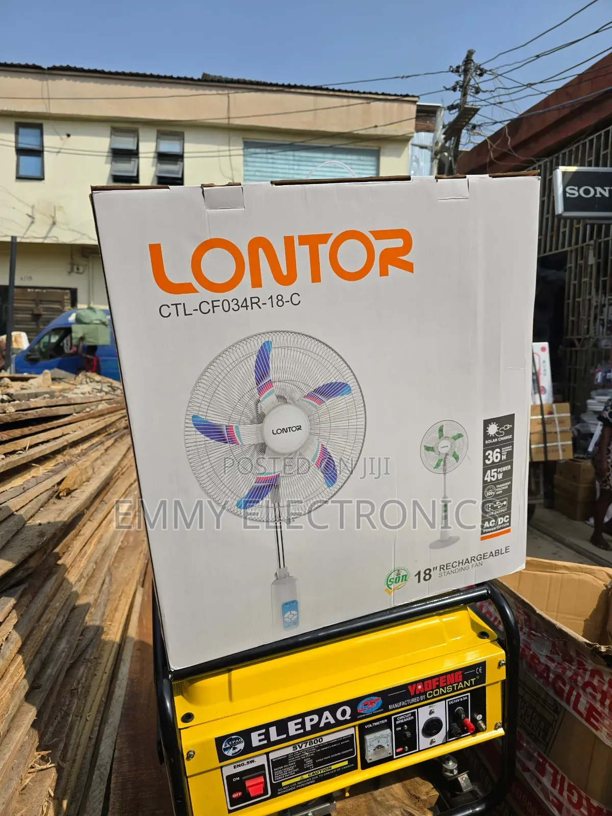 Best Lontor Rechargeable Standing Fan 18inche