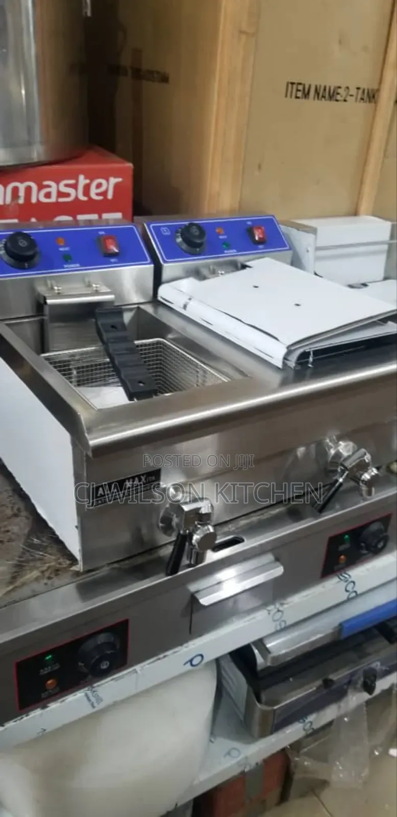 Electric Double Fryer With Tap