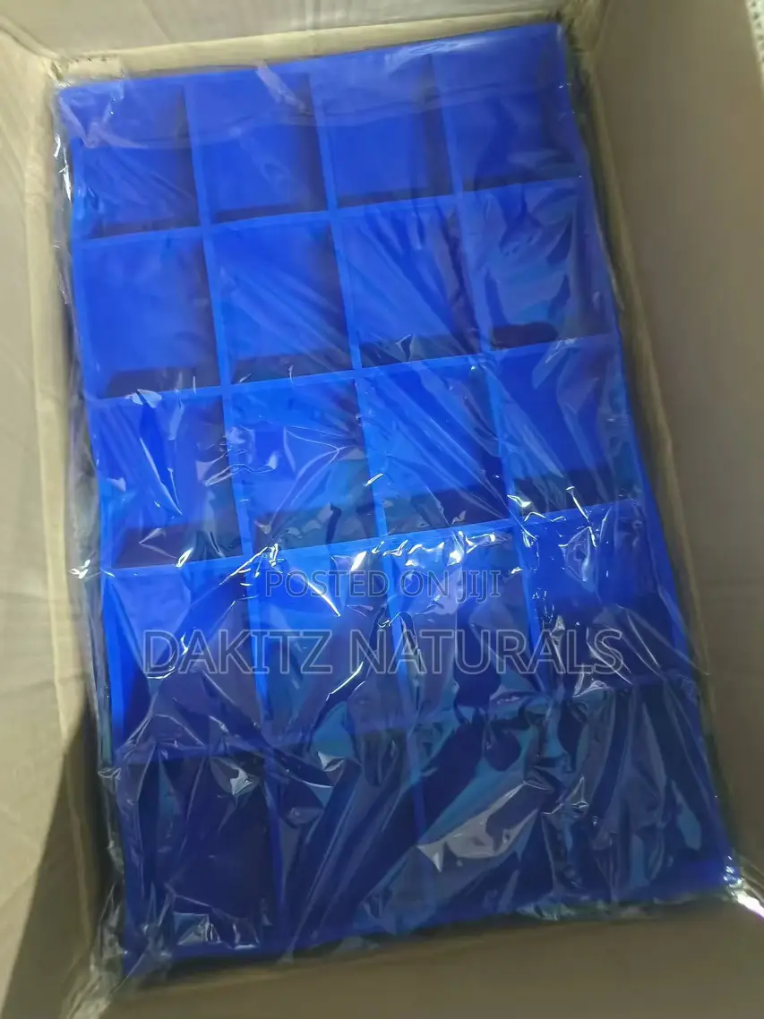 20 Cavities Blue Rectangular Soap Mould