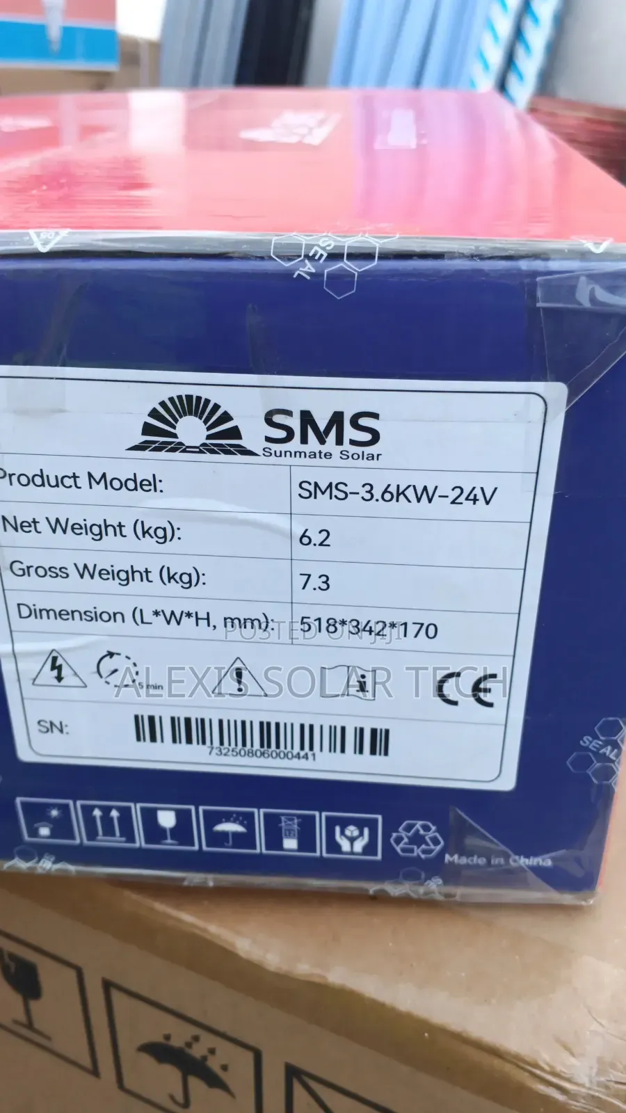 SMS Solar Hybrid Inverter 3.6kva 24v