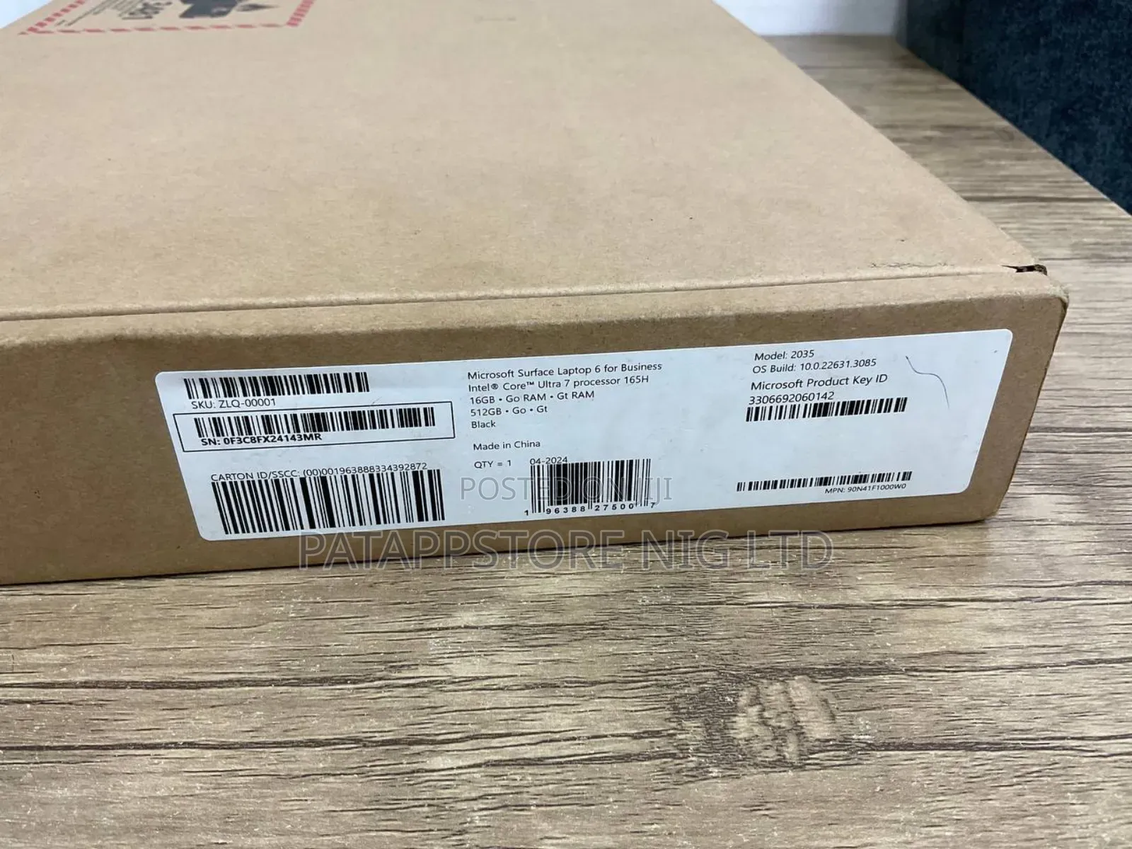 New Laptop Microsoft Surface Laptop 6 16GB Intel Core Ultra 7 SSD 512GB
