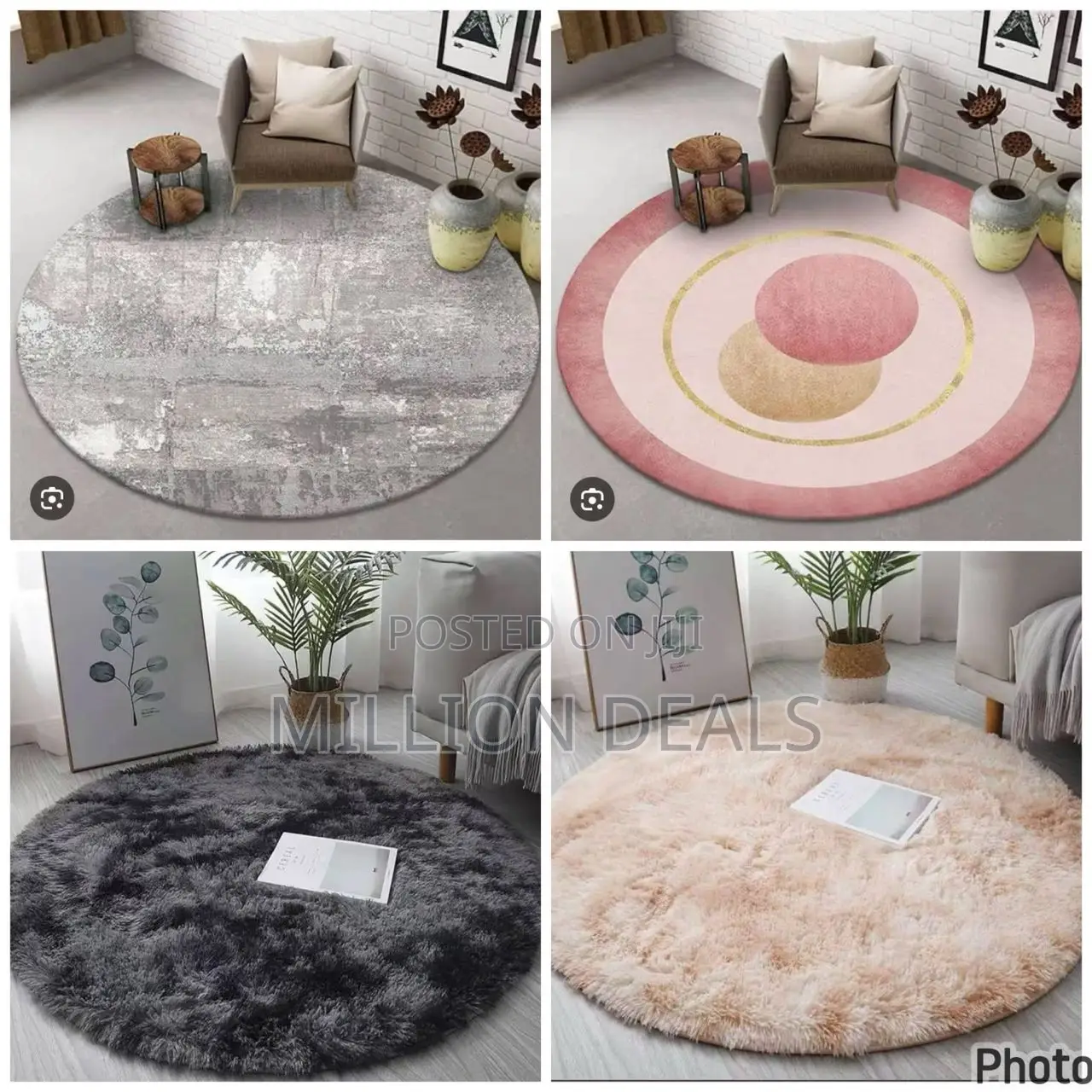 Luxury Designer Circle Bar Parlor Rug 160 by 160*
