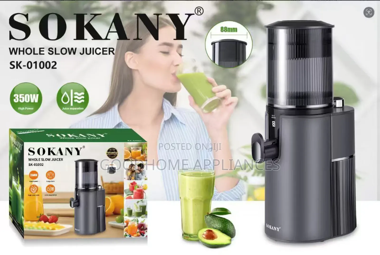 Sokany's Whole Slow Juicer New