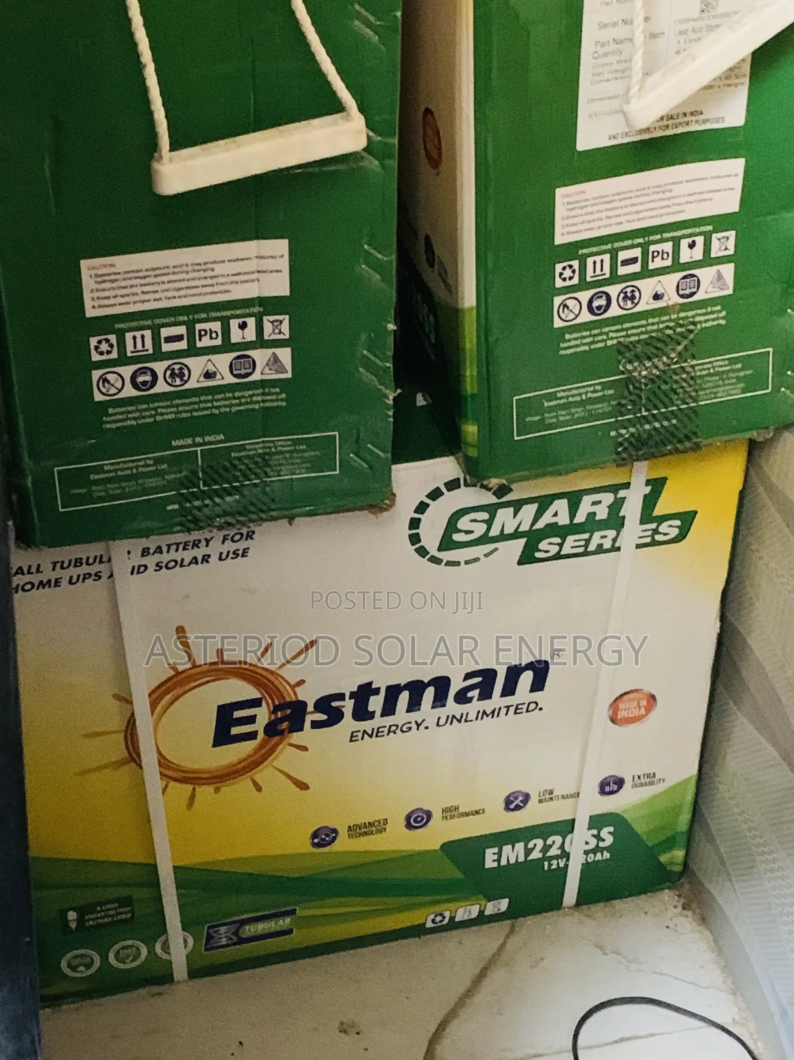 220amhs 12volts Eastman Solar Tubular Battery