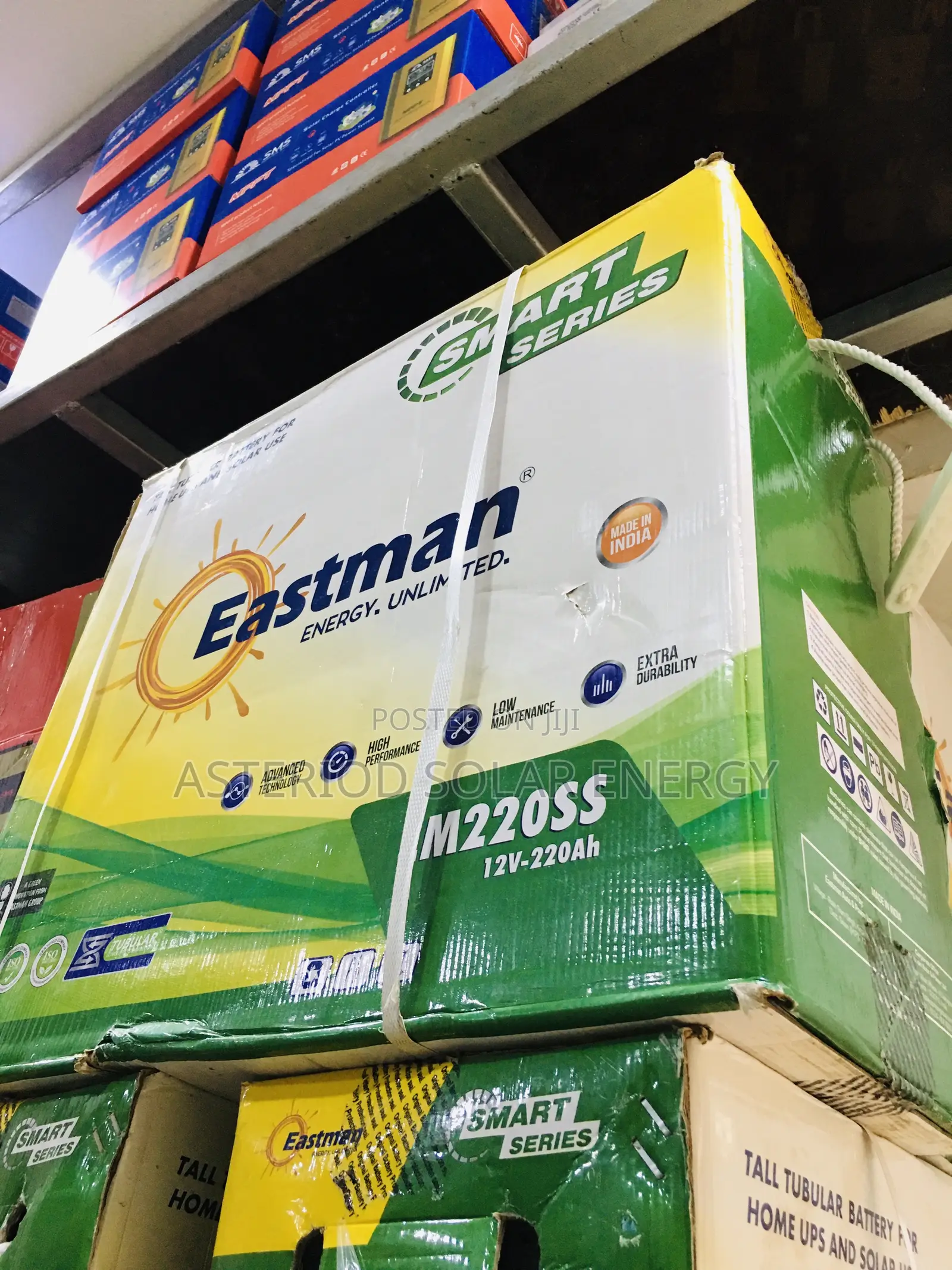 220amhs 12volts Eastman Solar Tubular Battery